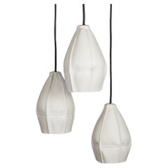 Kawa Pendant Light Cluster of Three from Souda, Black Cord, Made to Order