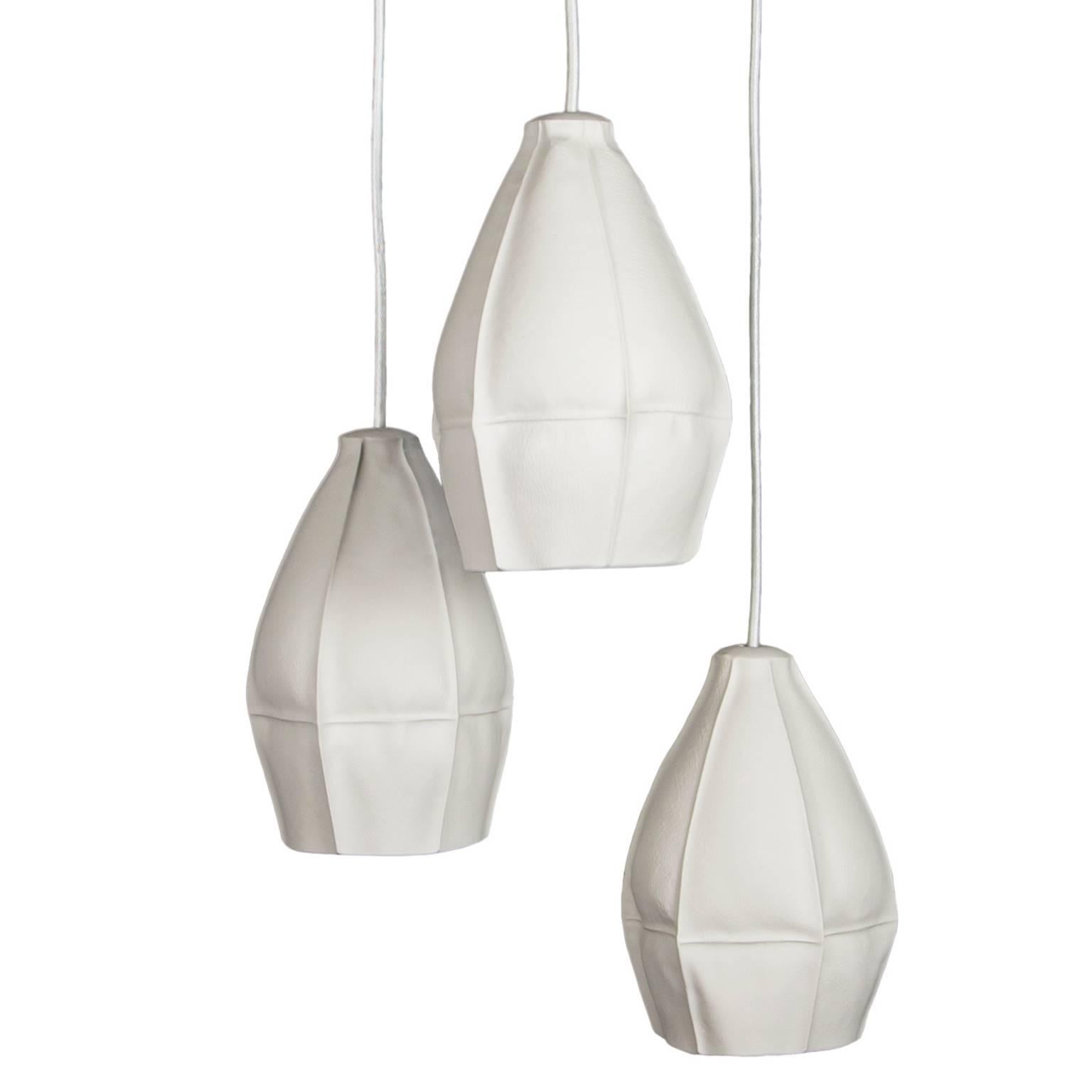 Kawa Pendant Light Cluster of Three from Souda, Made to Order For Sale