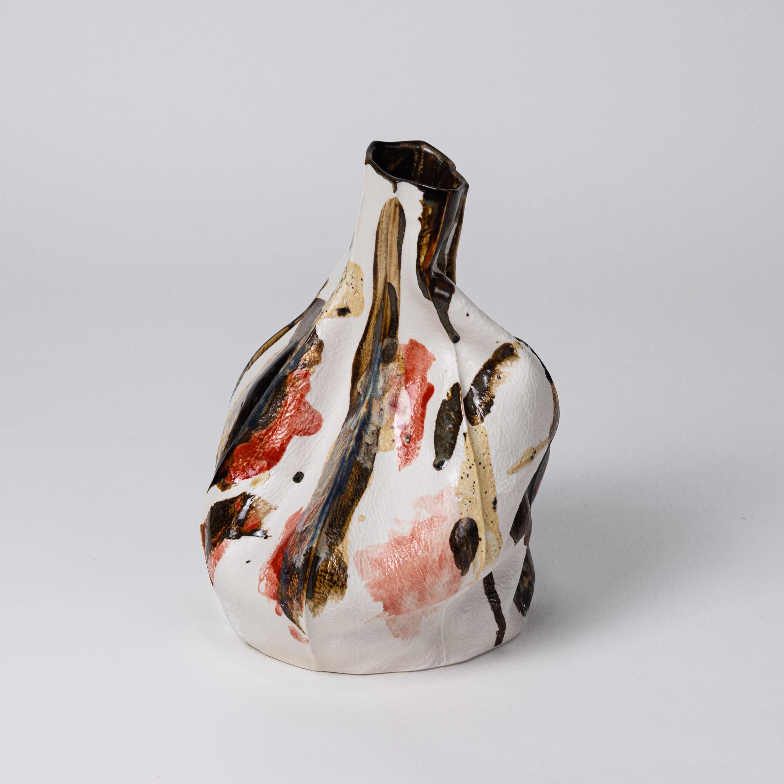 Kawa Vase 7.2 Mehrfarbig SAMPLE, organisch, Keramik, Porzellan, glasiert, abstrakt (Moderne) im Angebot