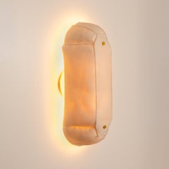 Applique murale Kawa 01, porcelaine, laiton, céramique, organique, faite à la main