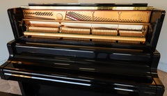 Kawai US-55 Professional Upright Grand Piano, Polished Ebony, 1989