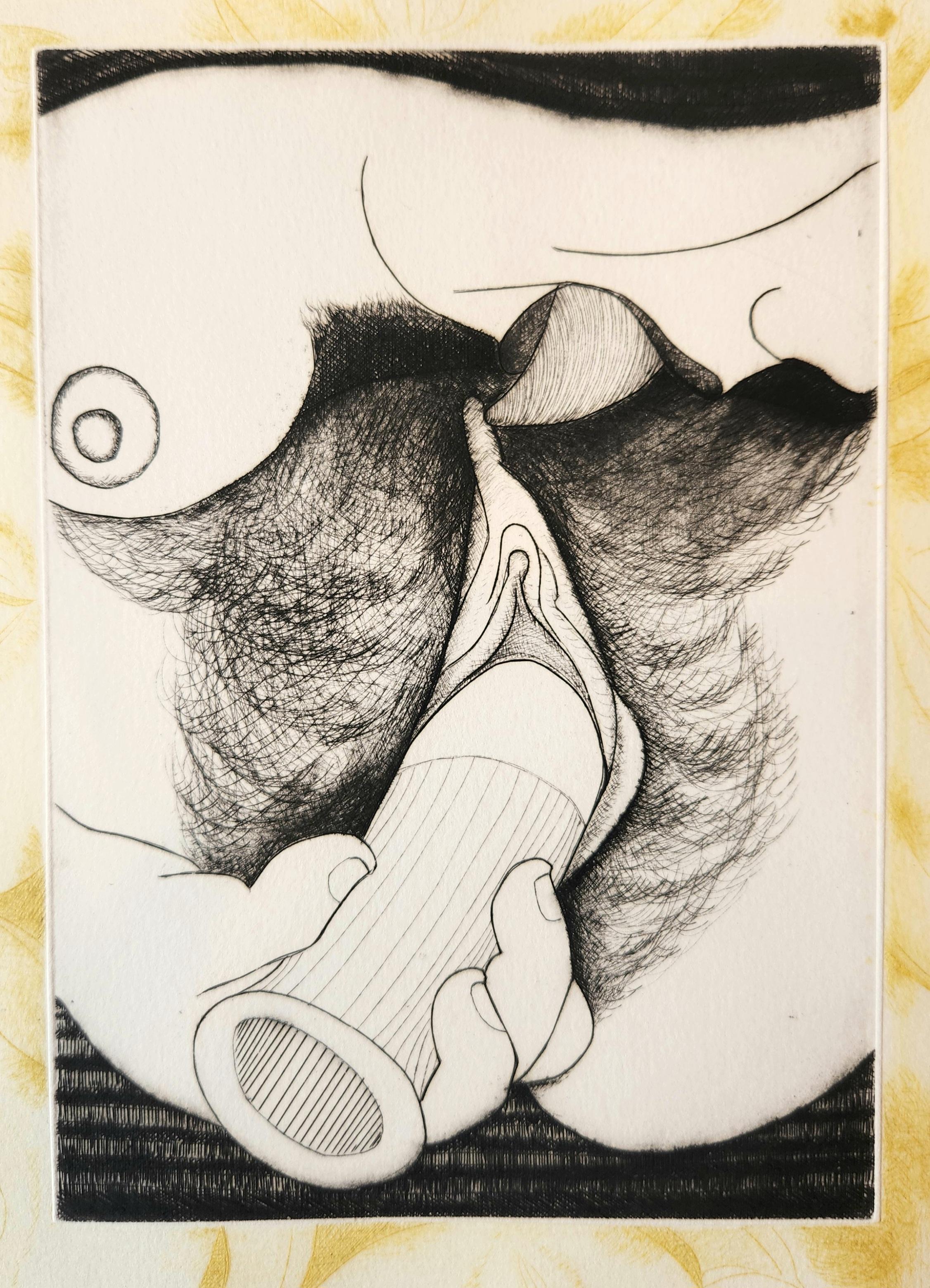 Single Edition of Contemporary Shunga Book of Etchings -- O Man of Little Faith For Sale 6