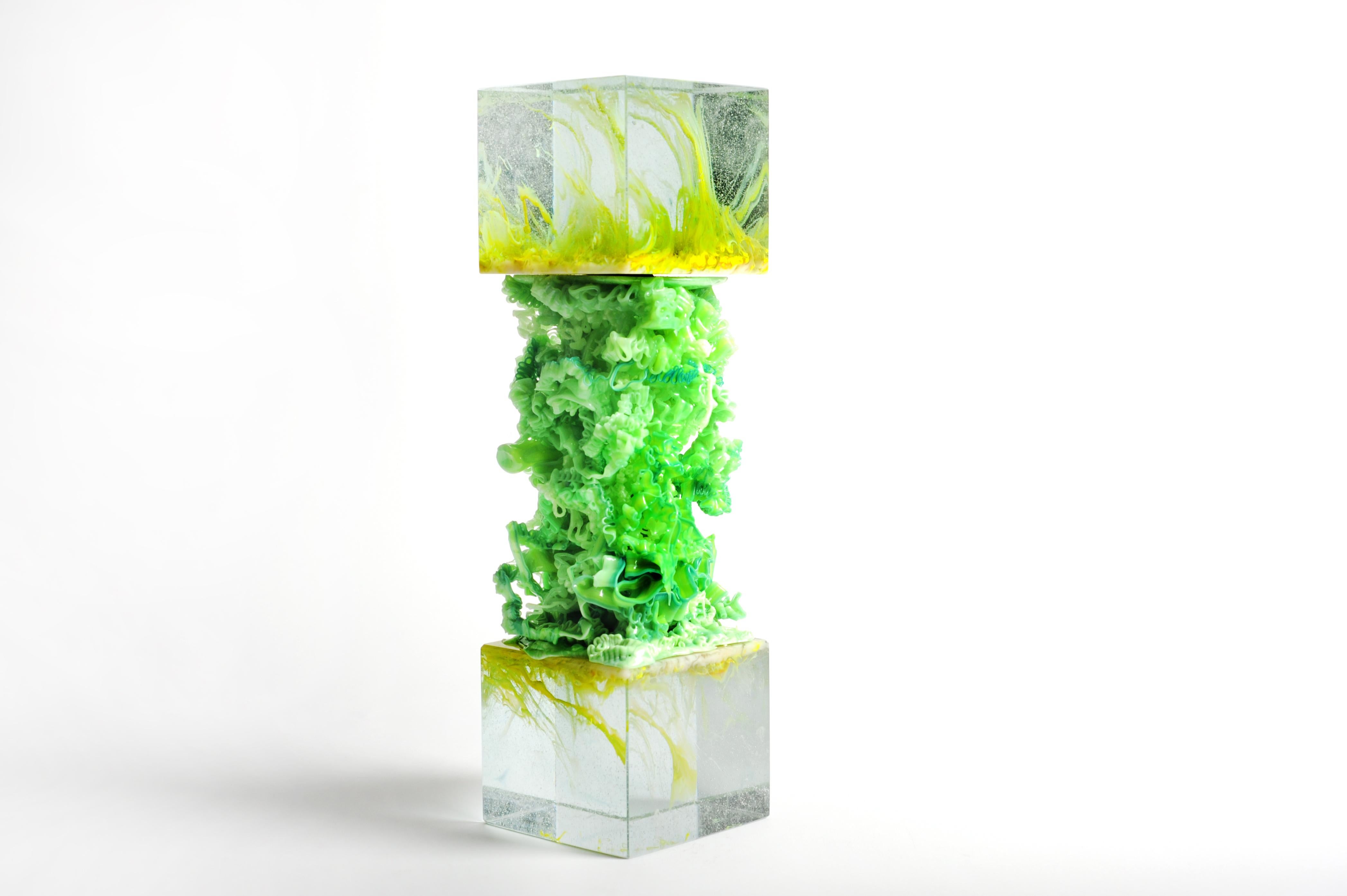 A collaboration between Studio Orfeo Quagliata and Tony Wurman of Wunderwurks Design. 

An unprecedented marriage of Orfeo's spectacular glass work, an obsessive process created by boiling high quality recycled crystal with color to create vibrant