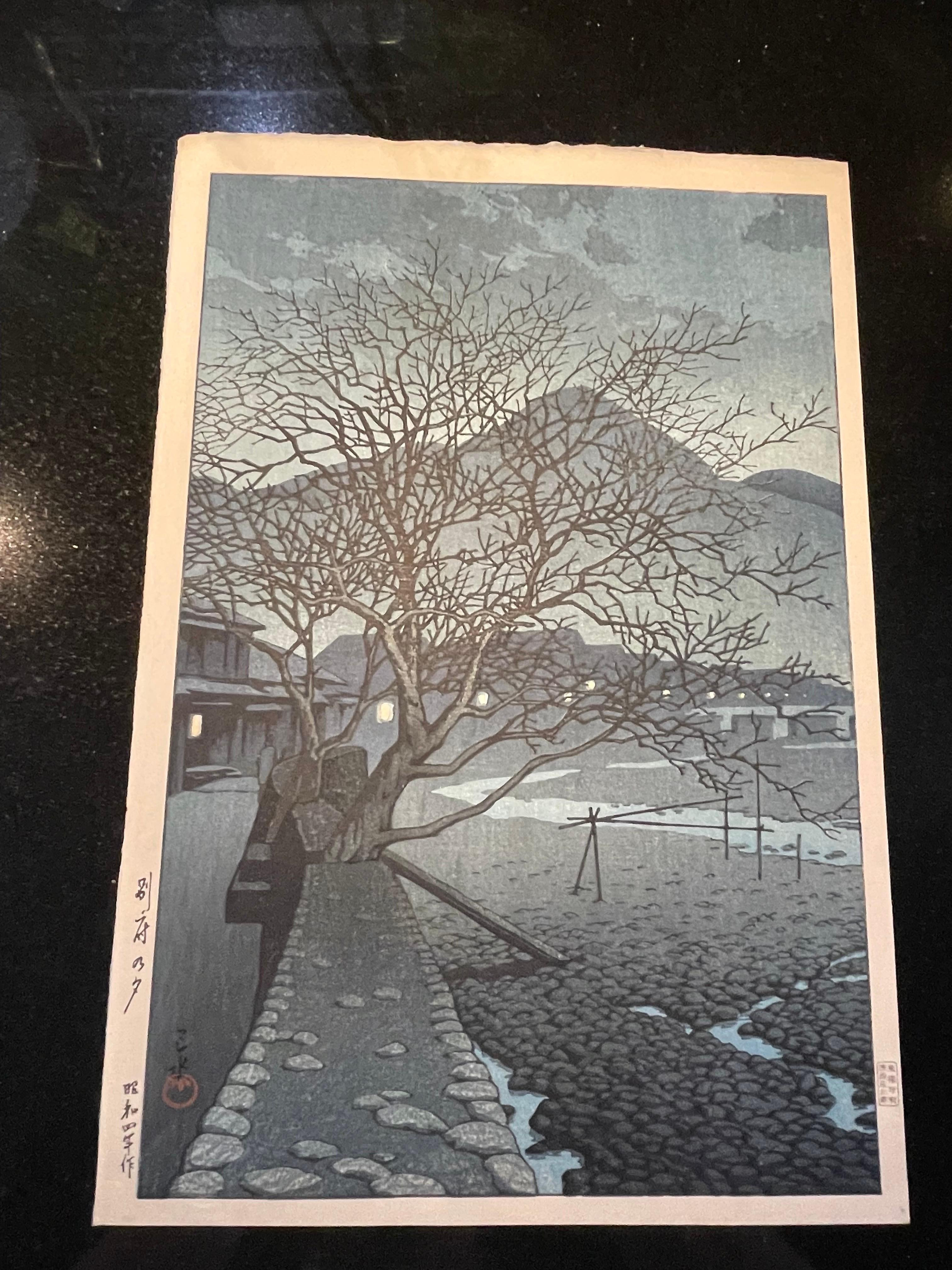 Showa Kawase Hasui Block Print For Sale