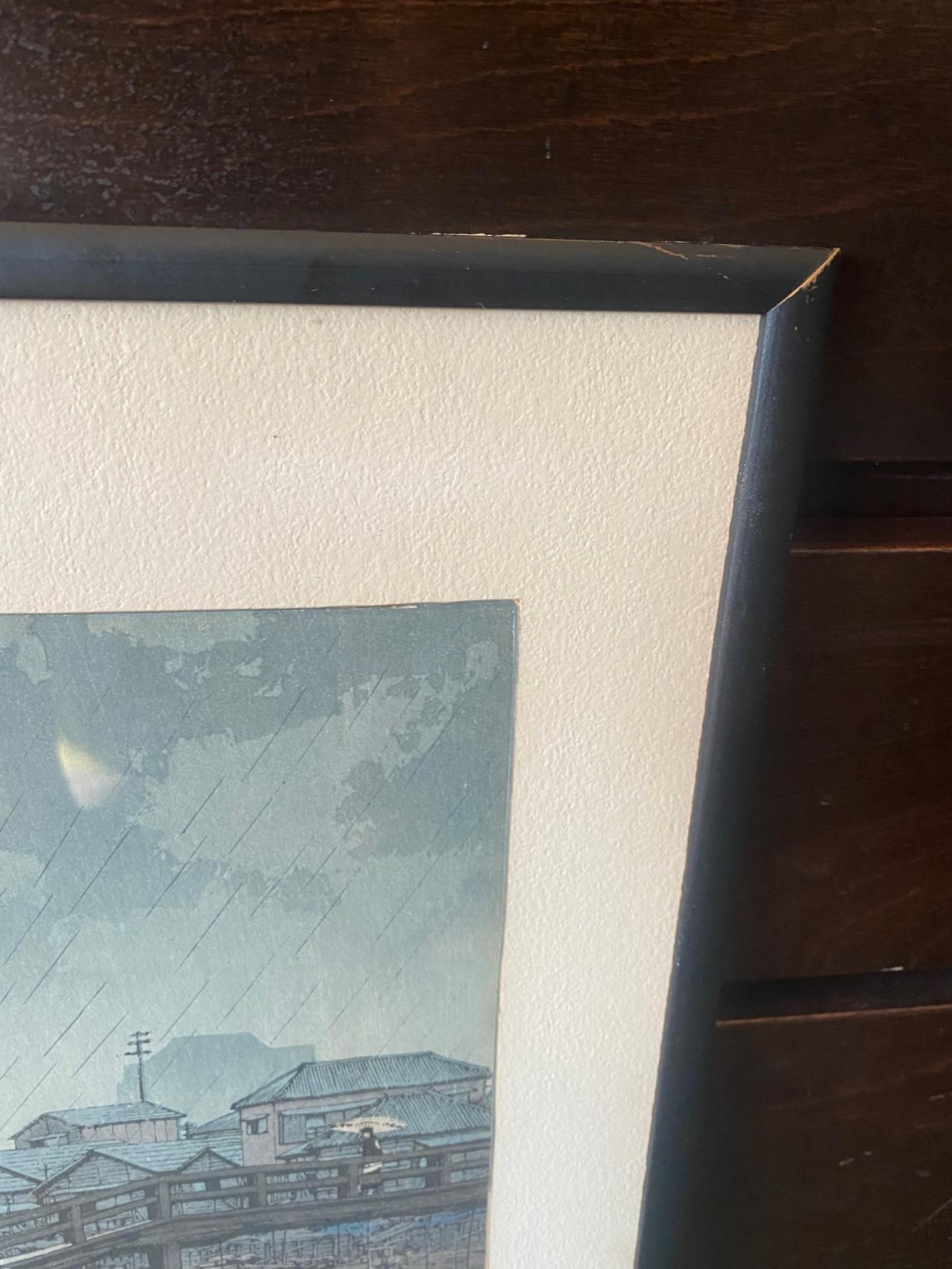 Kawase Hasui Shinagawa d'après des vues de la série Tokaido en vente 7