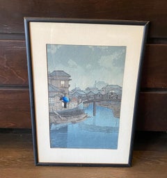 Kawase Hasui Japanese Woodblock Print Shinagawa From Views of the Tokaido Series