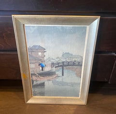 Kawase Hasui Japanese Woodblock Print Shinagawa From Views of the Tokaido Series