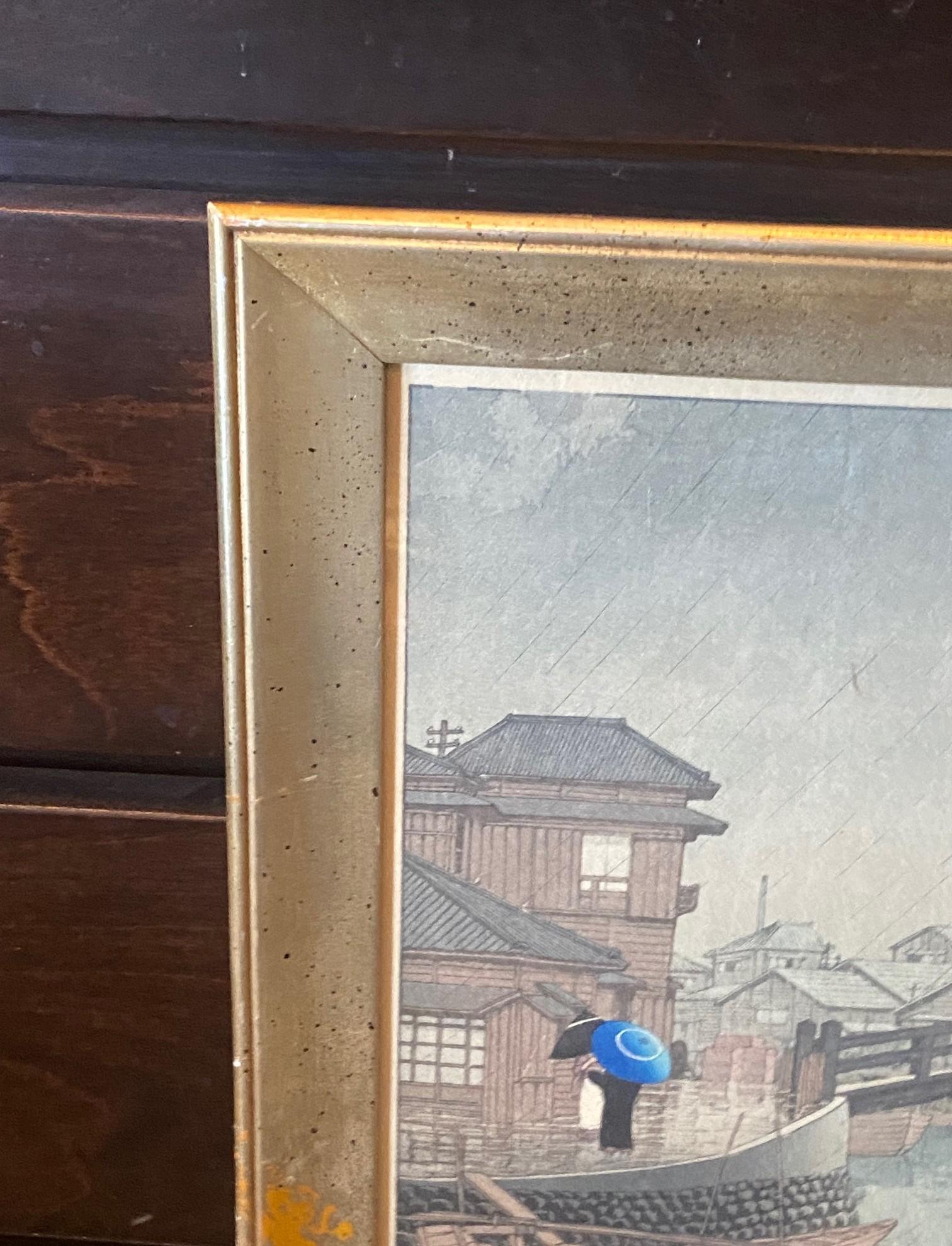 Japonais Kawase Hasui Shinagawa d'après des vues de la série Tokaido en vente
