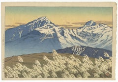 Kawase Hasui, Japanese Woodblock Print, Shin-hanga, Ukiyo-e, Landscape, Mountain