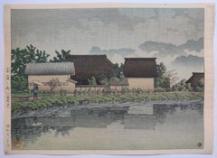 Kawase Hasui - Rain à Yasuniwa (Nagano)