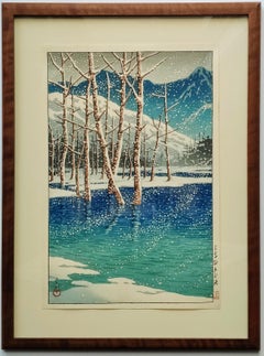 Kawase Hasui -- Taisho Pond Kamikochi 土高橋大正池