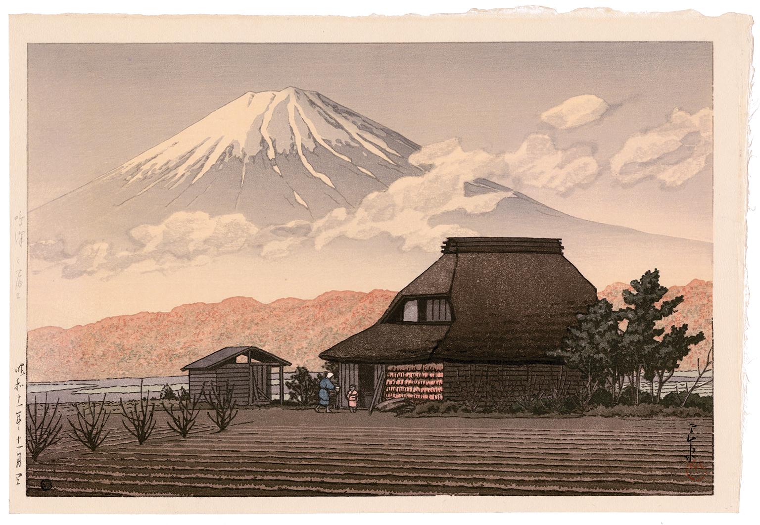 Mount Fuji, Narusawa (Late Autumn) — Lifetime Impression - Print by Kawase Hasui
