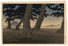 La plage de Kaiganji dans la province de Sanuki  - Impression à vie, 1934