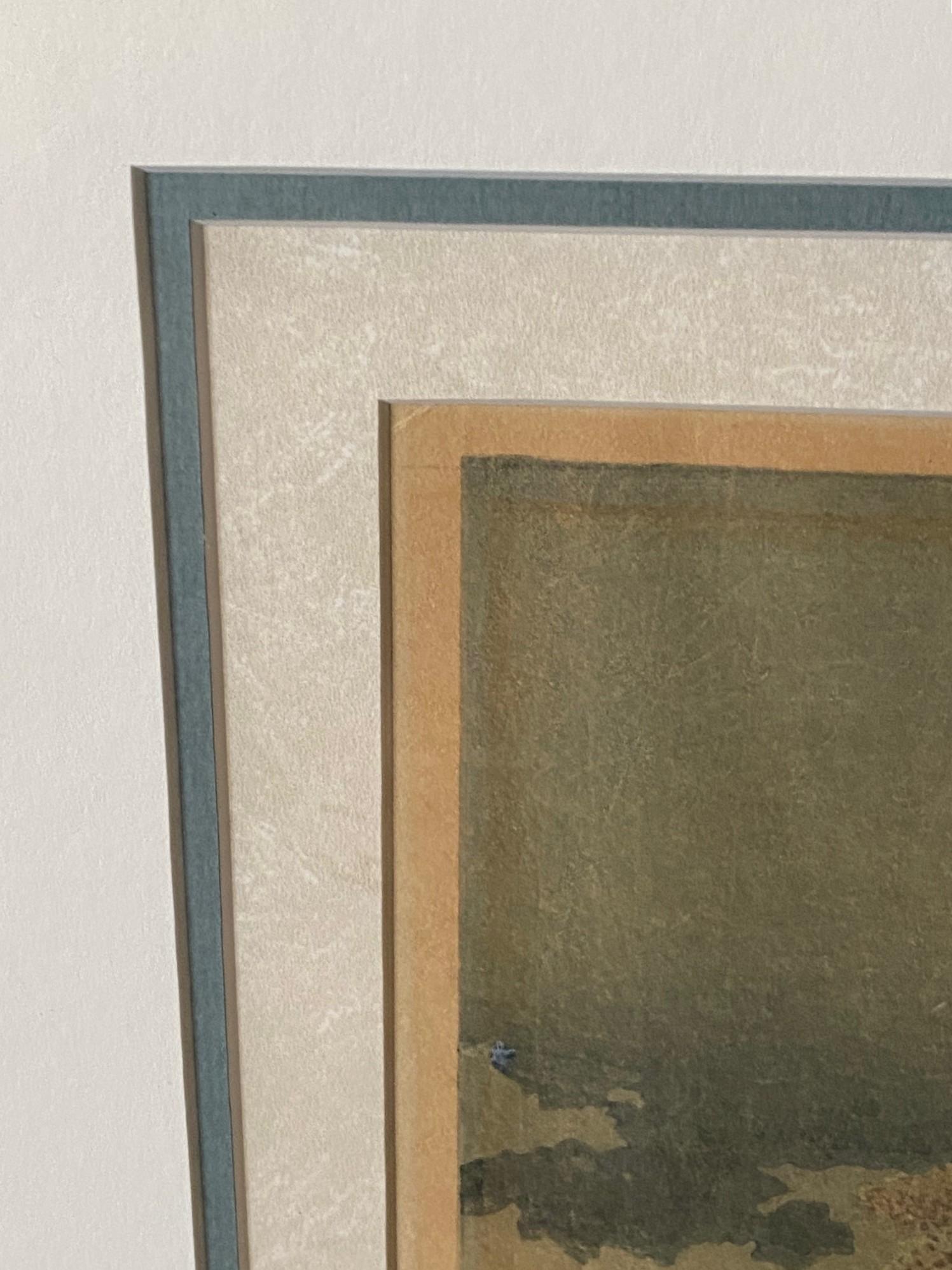 Rara impresión xilográfica japonesa firmada por Kawase Hasui Ducha junto al lago, Matsue, 1932 en venta 3