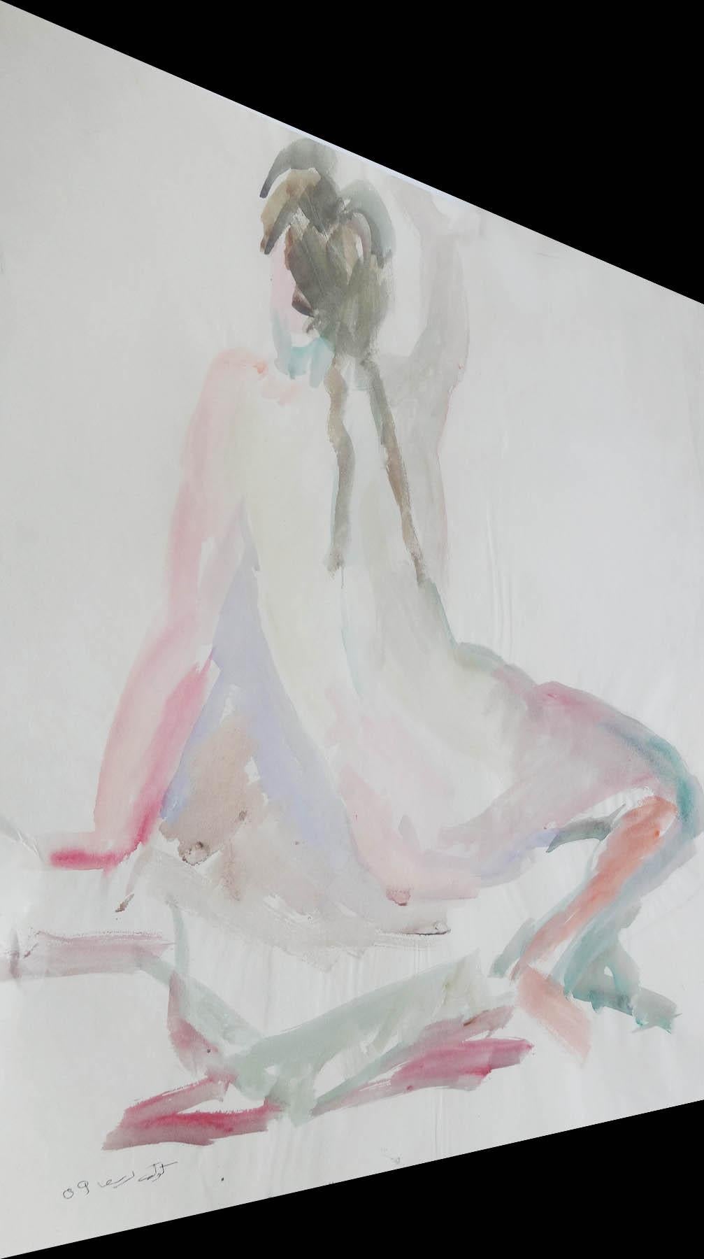 „Bathing Nude II“ Aquarellgemälde 24