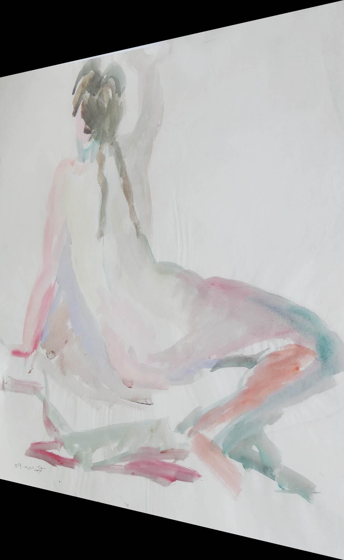 « Bathing Nude III », peinture à l'aquarelle 24