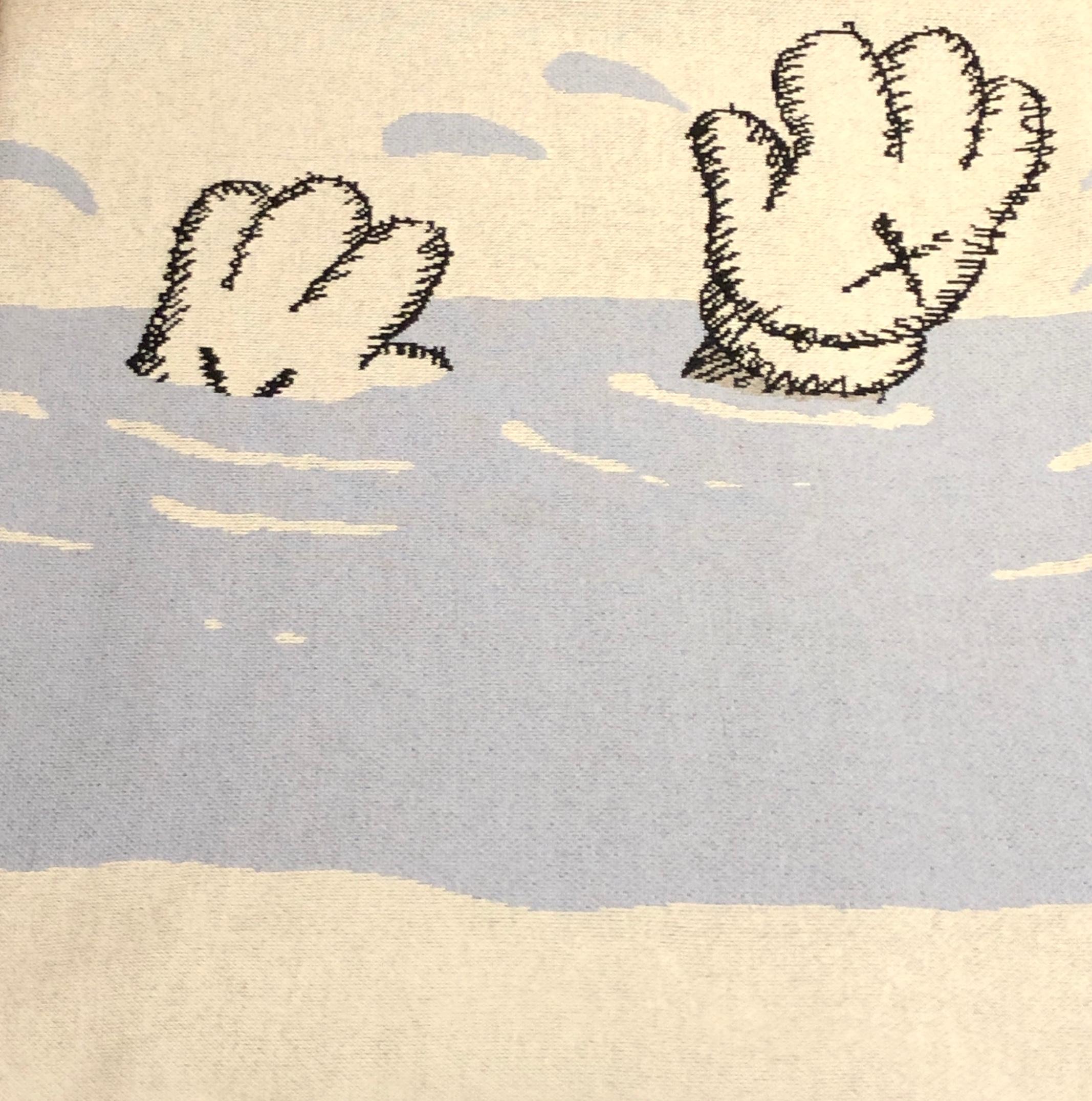 kaws cashmere blanket