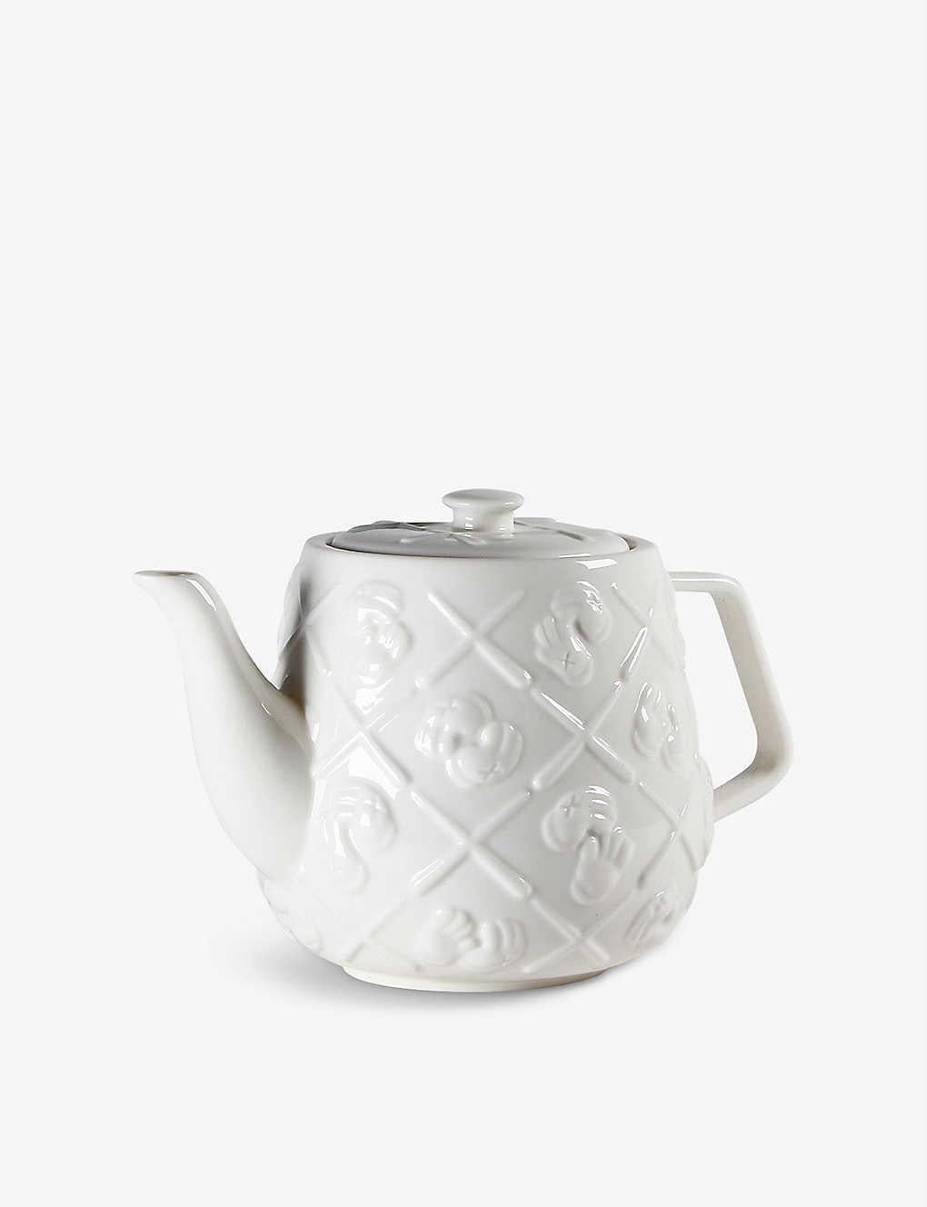 Ceramic Teapot White - Mixed Media Art by KAWS