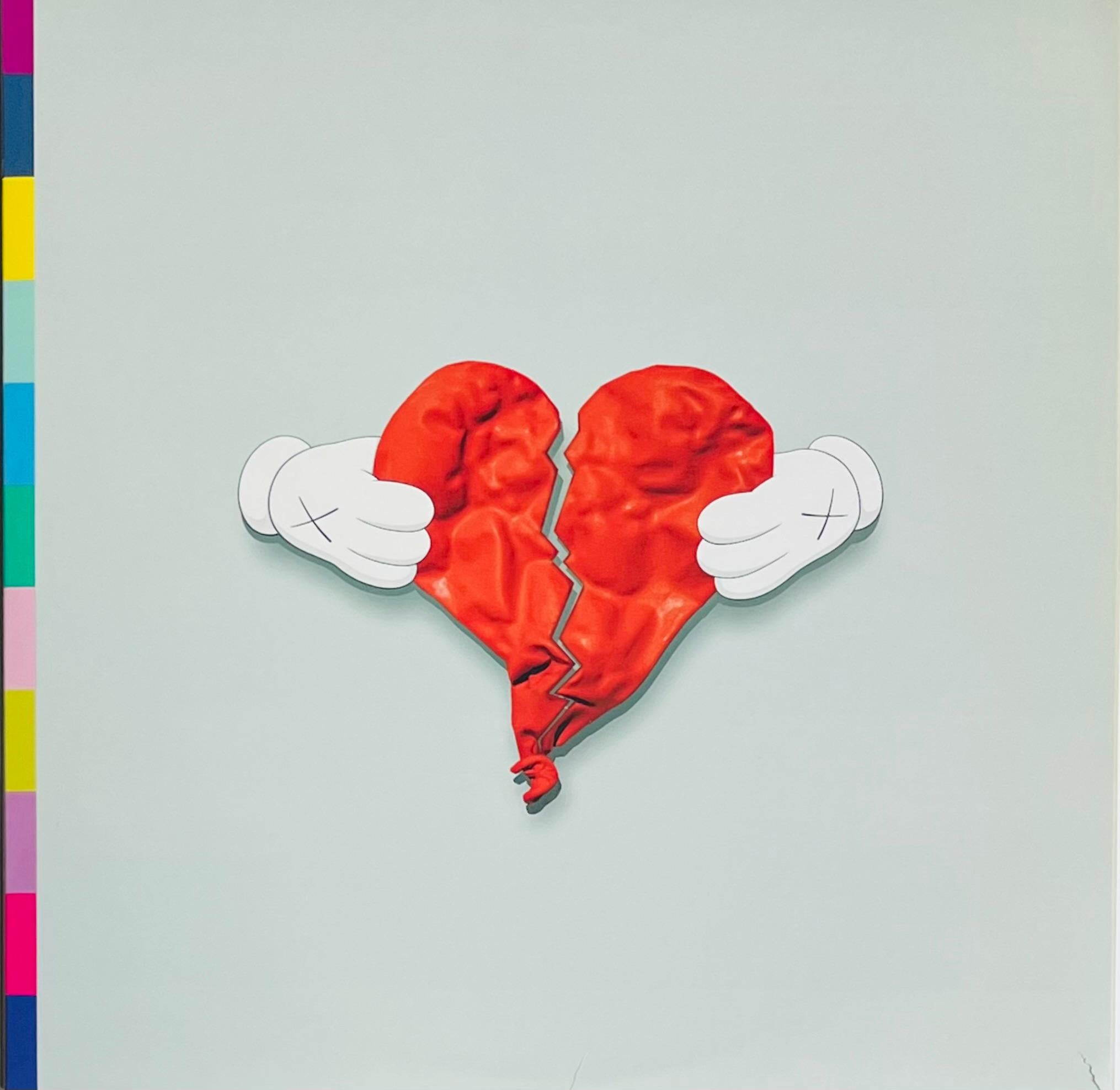KAWS Record Art 2008 (KAWS Kanye West 808s et Heartbreak 1st pressing)