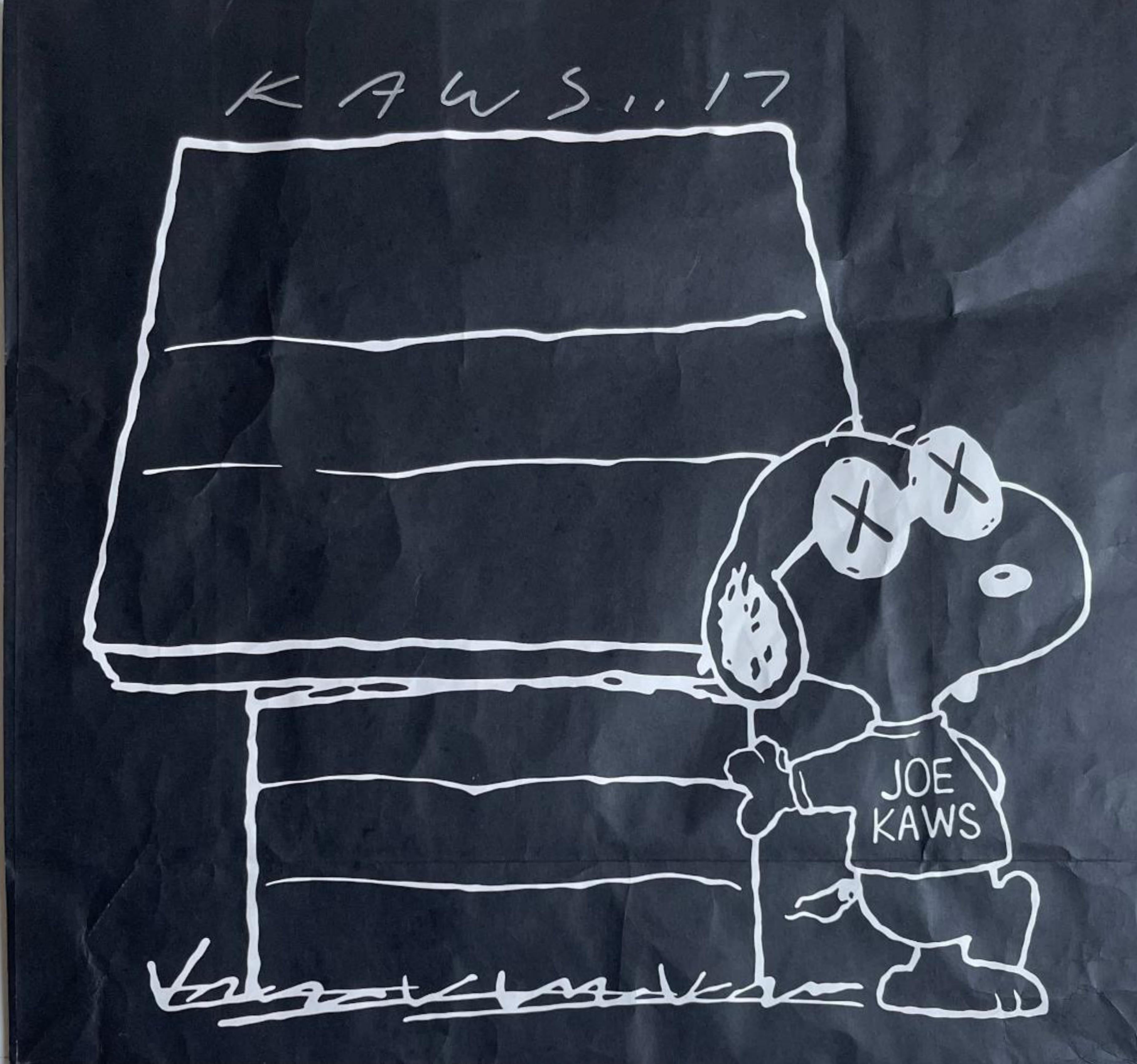 Artist designed shopping bag (Hand signed by KAWS) For Sale 2