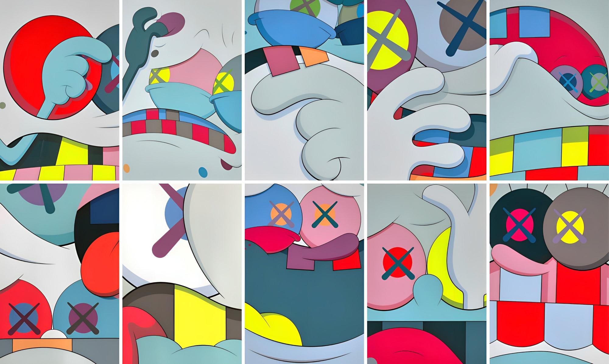 Kaws Abstract Inspired Poster Modern Wall Art Poster, Pop Culture