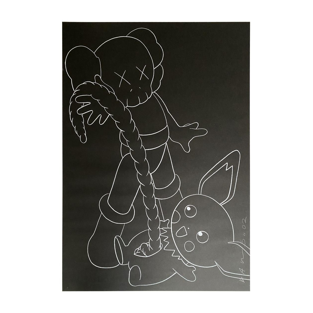 Companion vs Pikachu - Print by KAWS