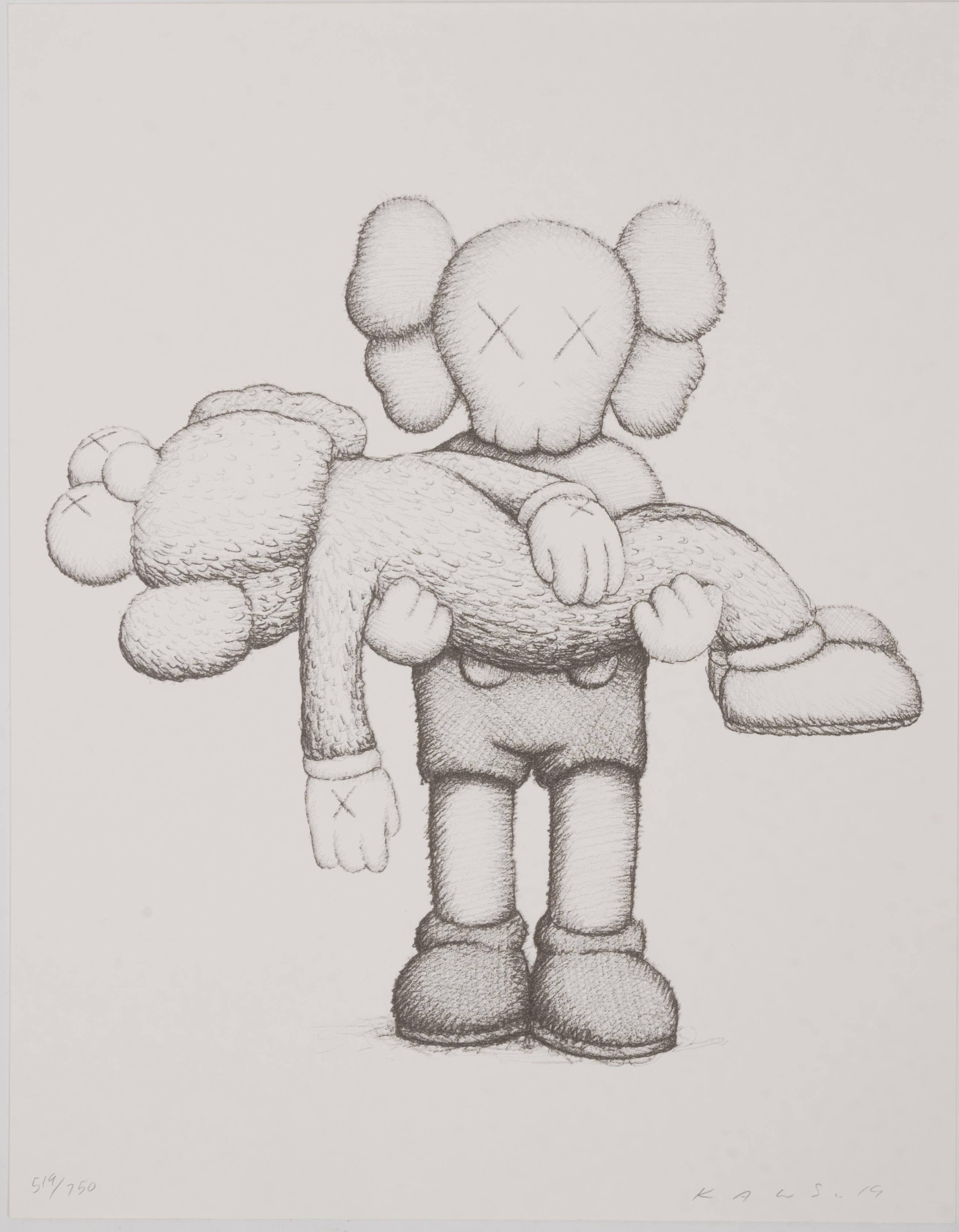 Original book and print by Kaws: Companionship in the age of loneliness - Print by KAWS