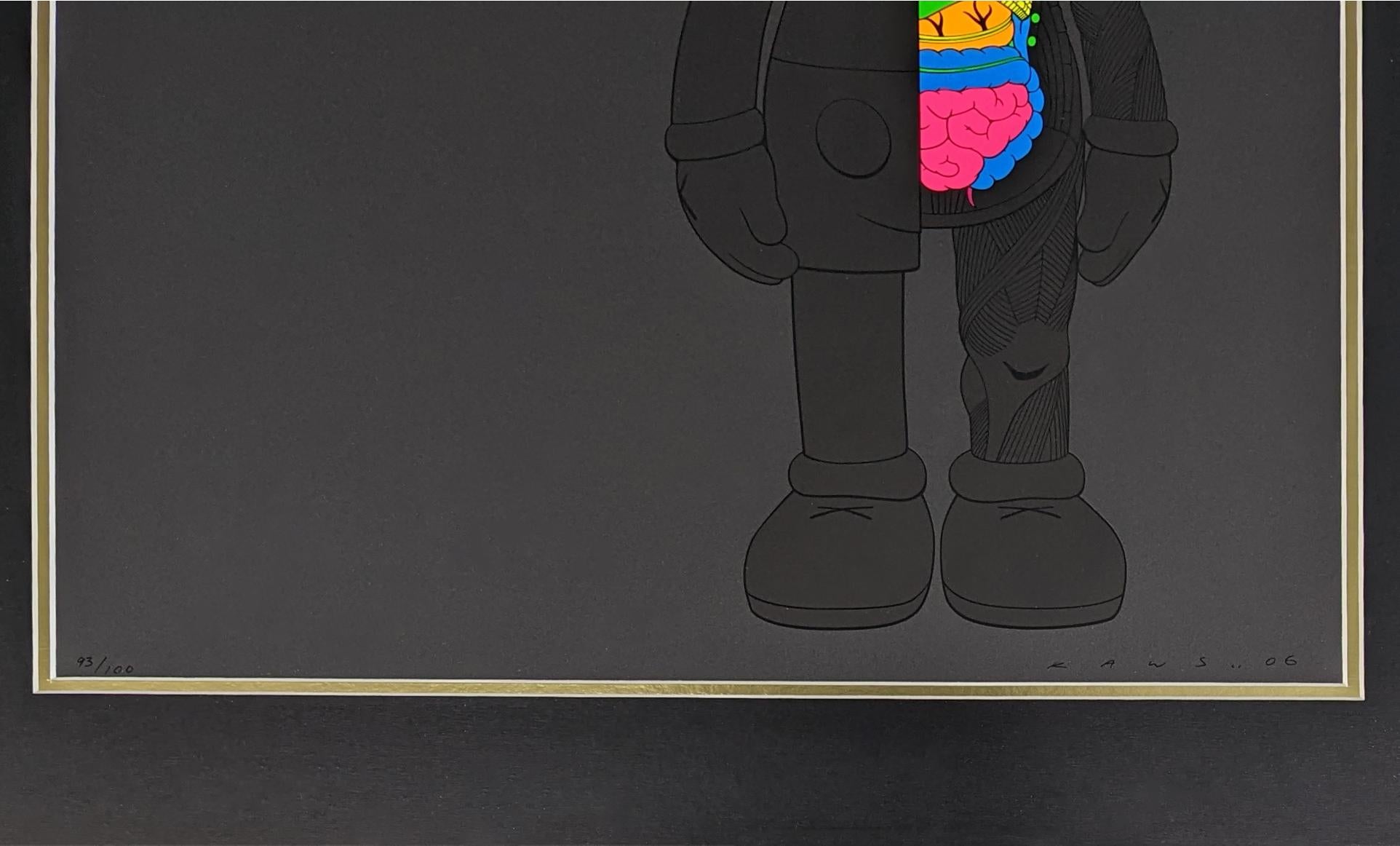 DISSECTED COMPANION (BLACK) - Print by KAWS