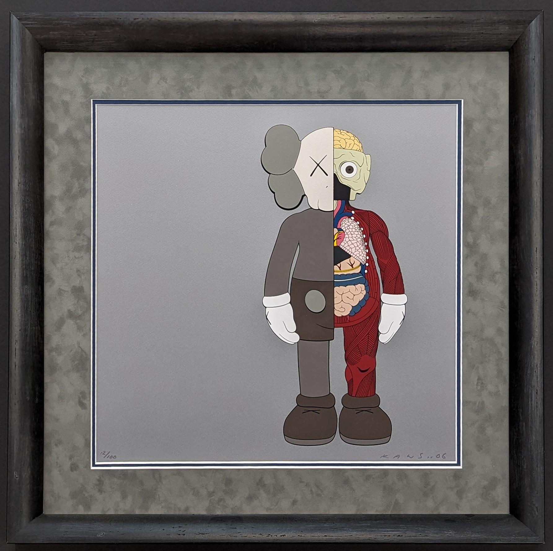 KAWS Abstract Print - DISSECTED COMPANION (BROWN)