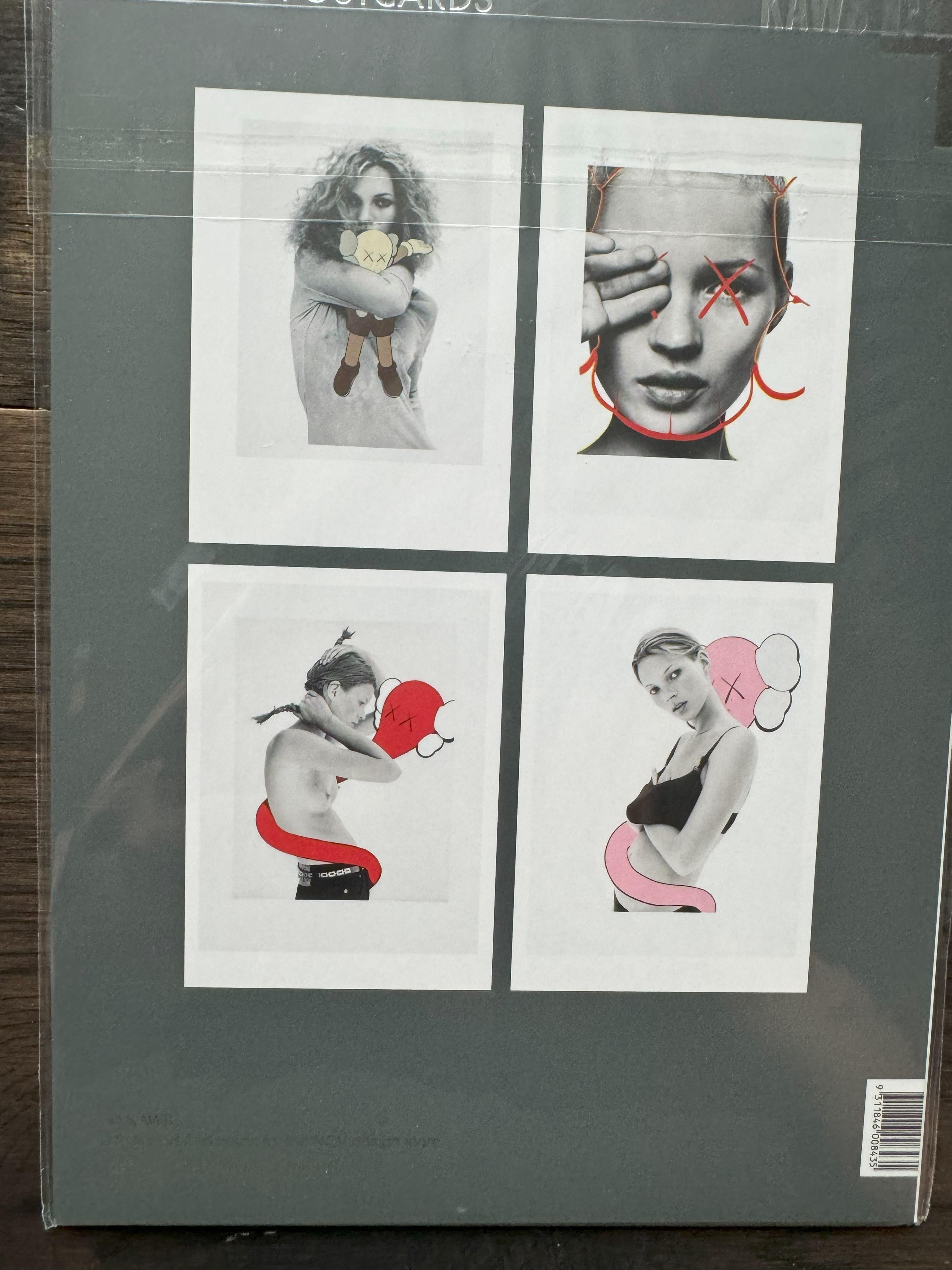 Full Set of 20 KAWS NGV Postcards Kate Moss Lenticular Companions Sealed For Sale 5