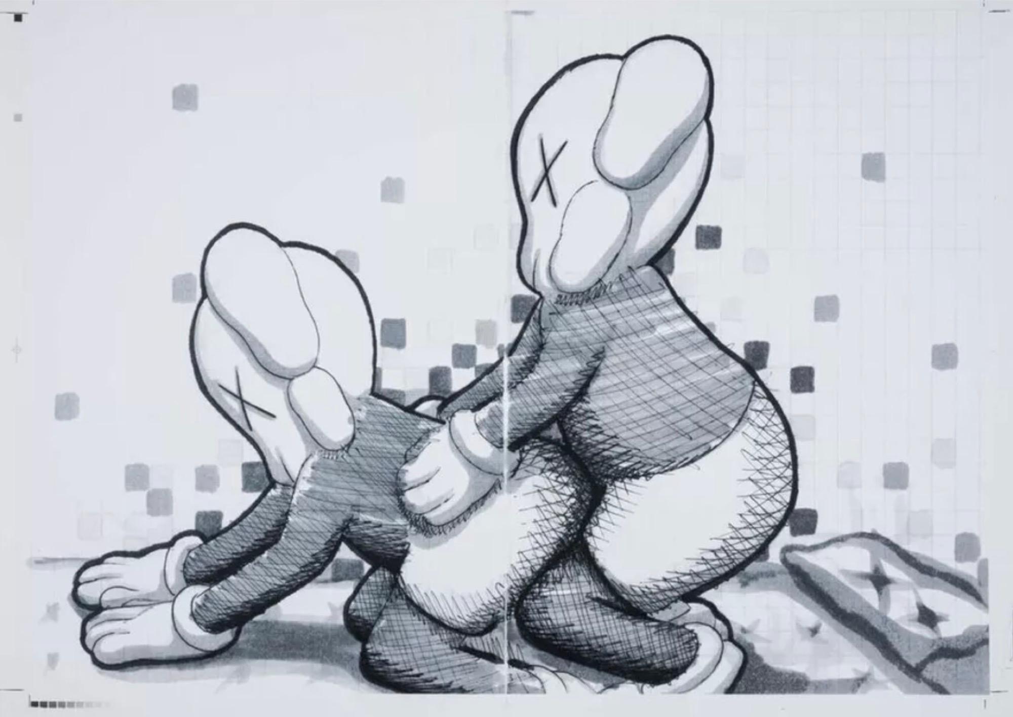 KAWS Interior Print - I like Printing (Framed)