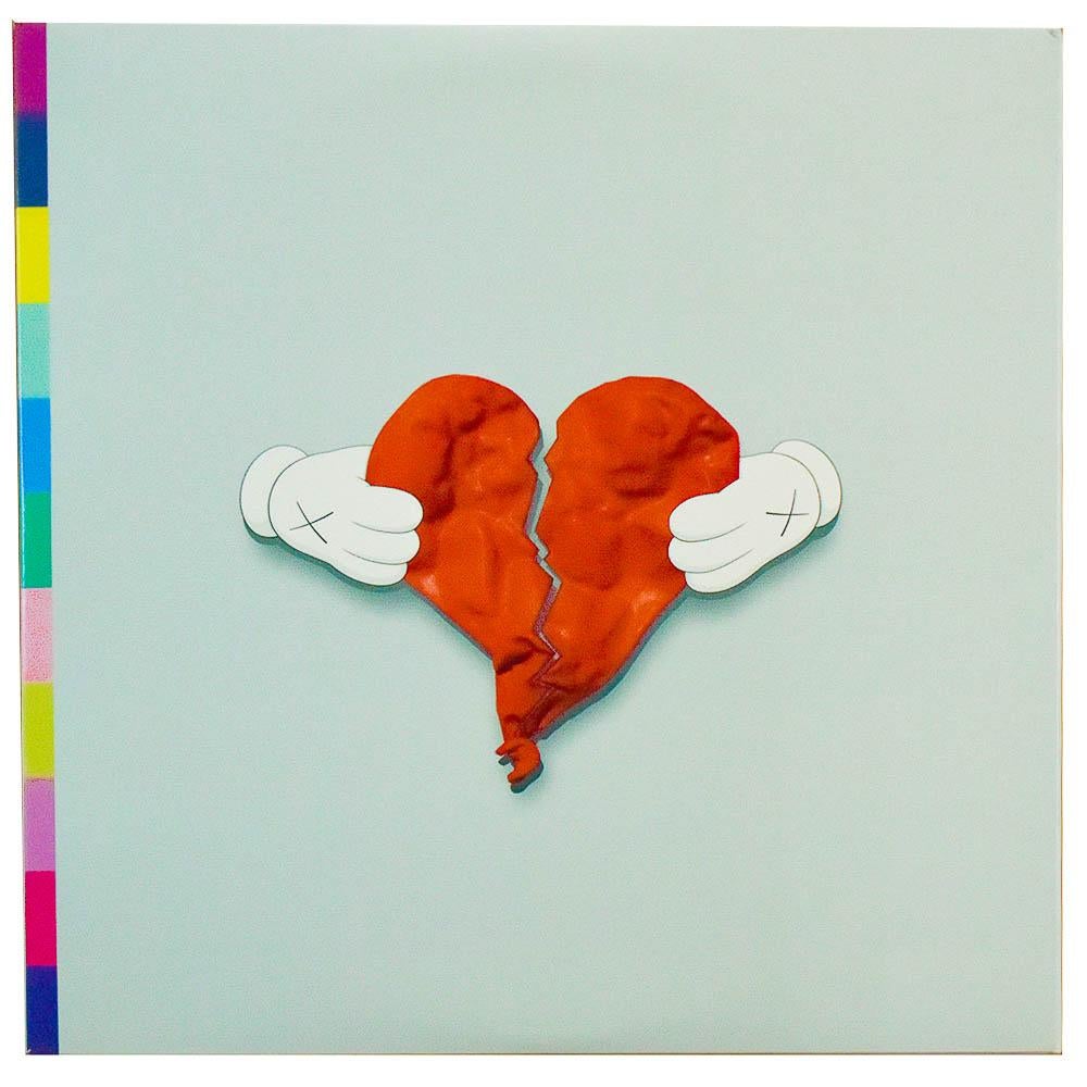Kanye West 808's and Heartbreak (Original Release Deluxe Edition Record) - Print by KAWS