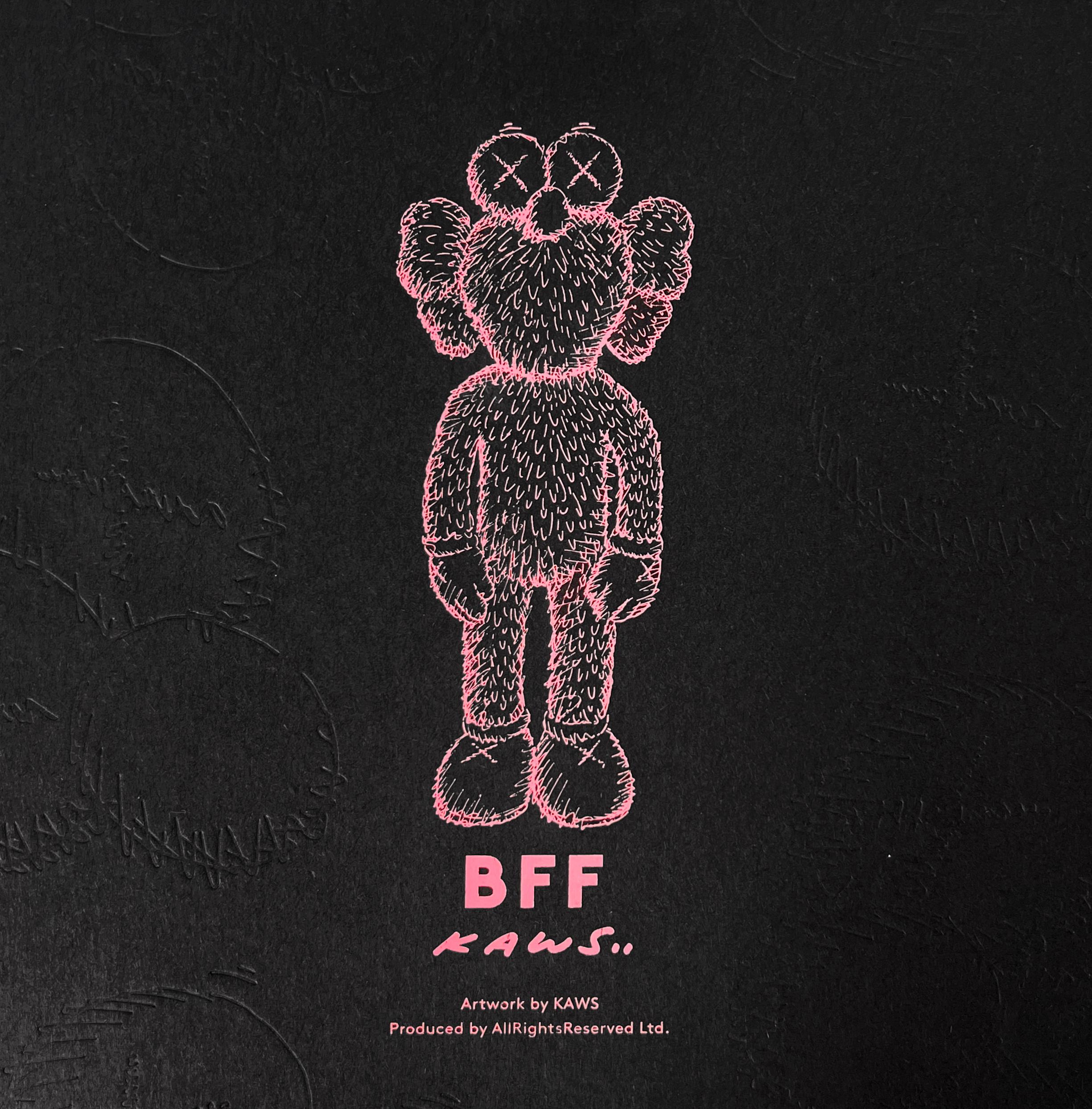 KAWS peluche noire BFF (KAWS BFF édition limitée) en vente 2