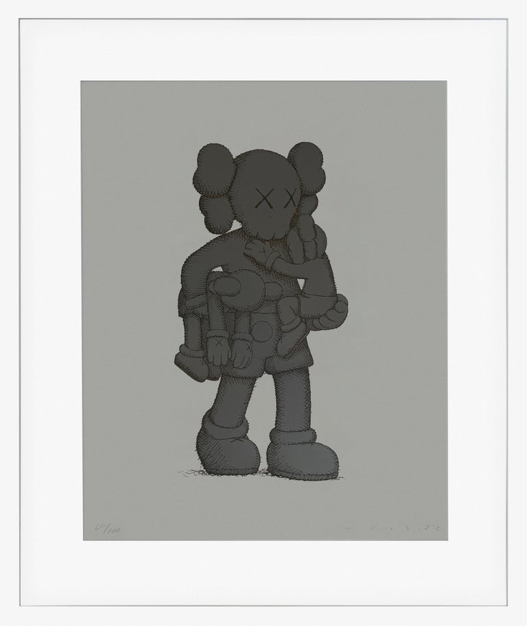 Kaws (Brian Donnelly) - Mousepad (pink) - Art object - Artwork screen  printed