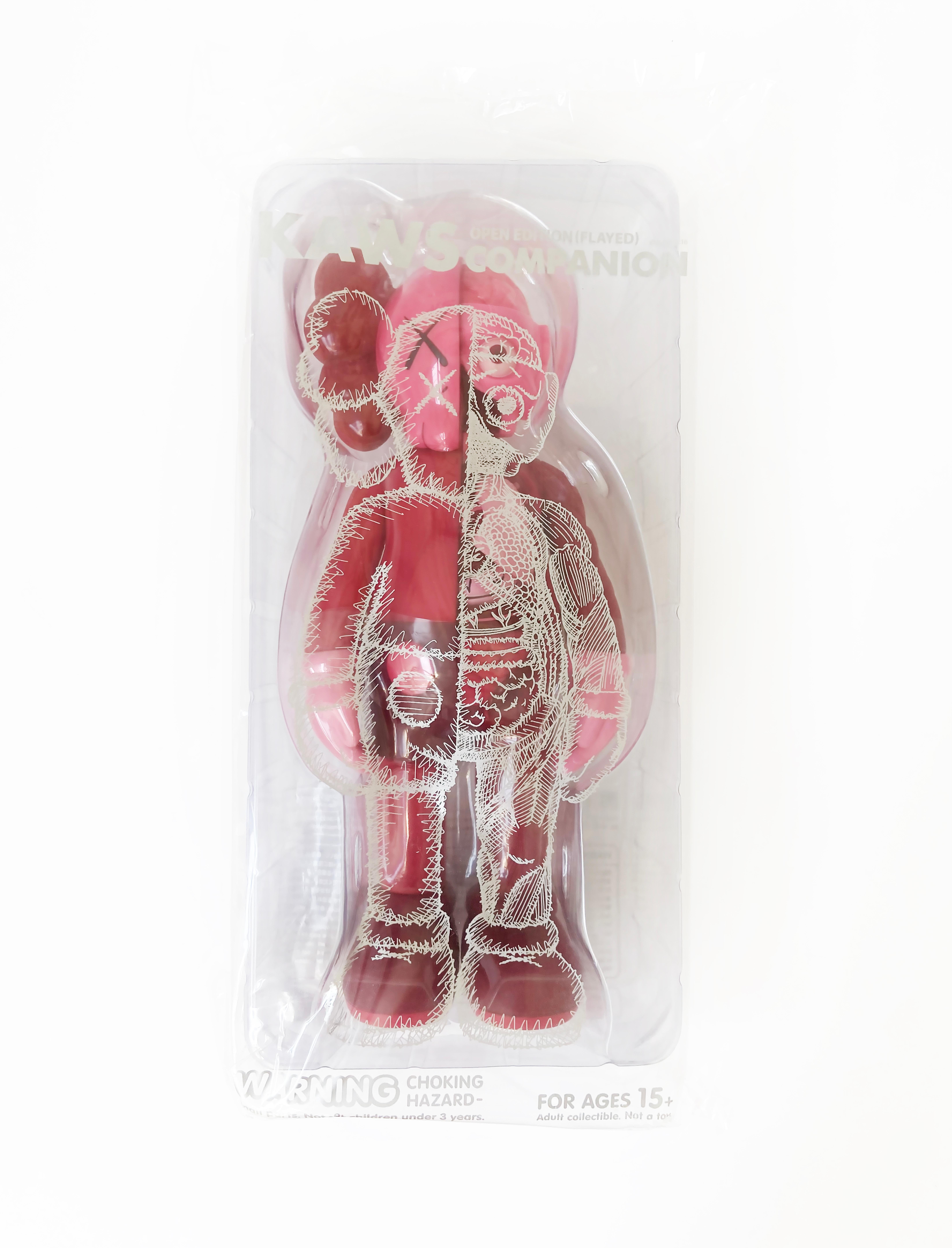 KAWS Blush Flayed Companion 2016: New and sealed in its original packaging. Published by Medicom Japan in conjunction with the exhibition, KAWS: Where The End Starts at the Modern Art Museum of Fort Worth. ThIs figurine has since sold out. 

Medium: