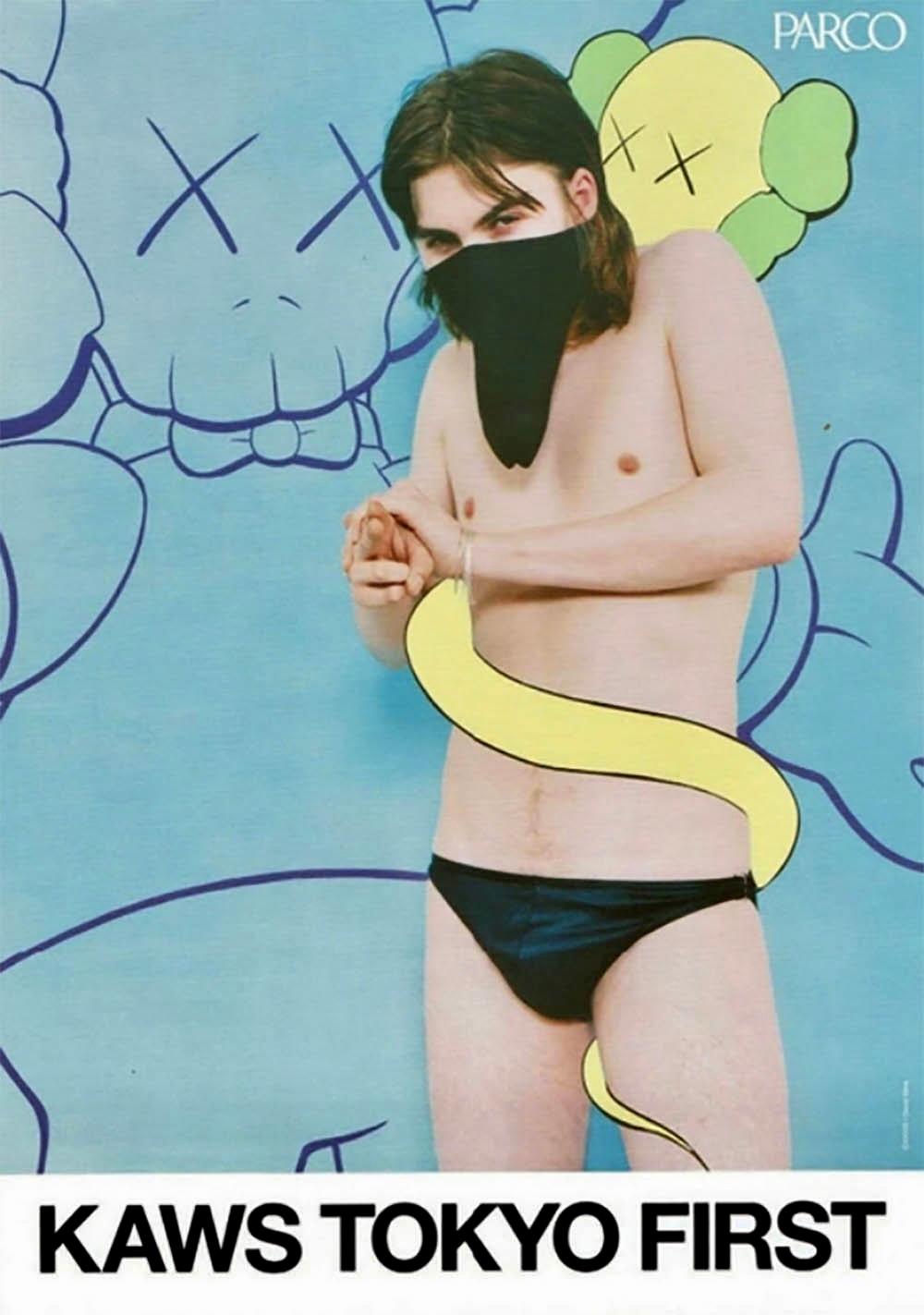 KAWS exhibition poster 2001 (KAWS Tokyo 2001)