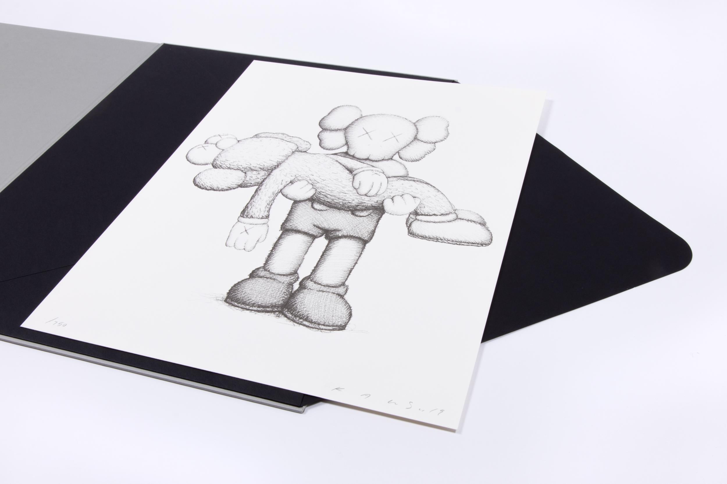 KAWS, Gone - Screenprint incl. Limited Edition Catalogue, Signed Print 1