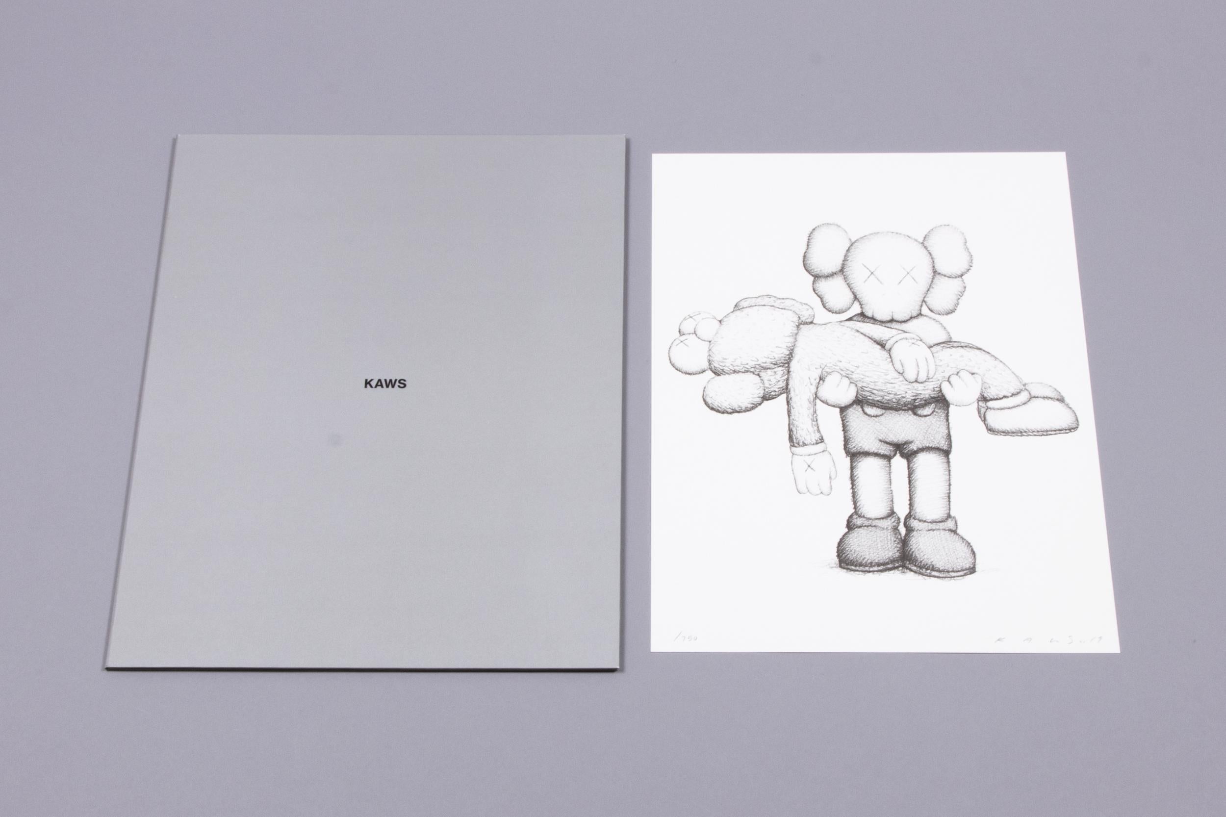 KAWS, Gone - Screenprint incl. Limited Edition Catalogue, Signed Print 1