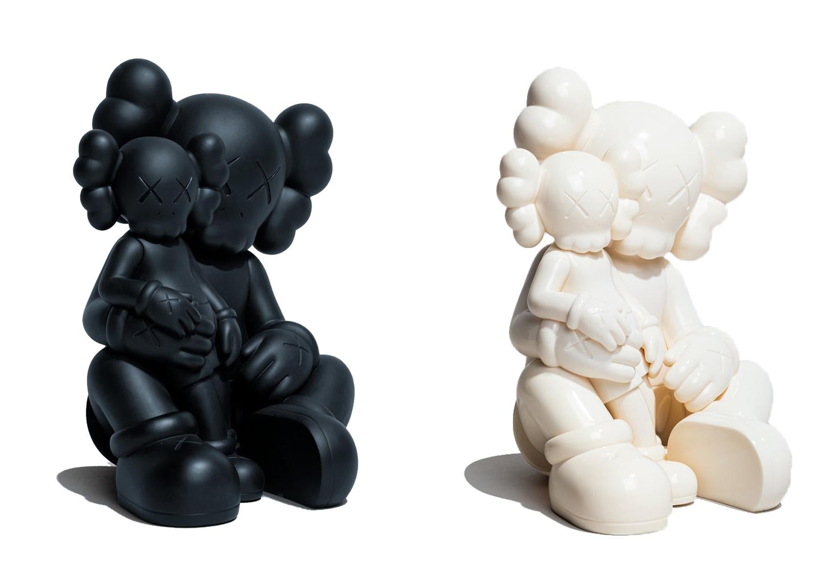 KAWS Holiday Changbai Mountain: set of 2 works (Black & White Changbai):
A beautifully composed KAWS COMPANION set published to commemorate KAWS' larger-scale sculpture of same, at Changbai Mountain in Jilin Province, China. These two pieces feature