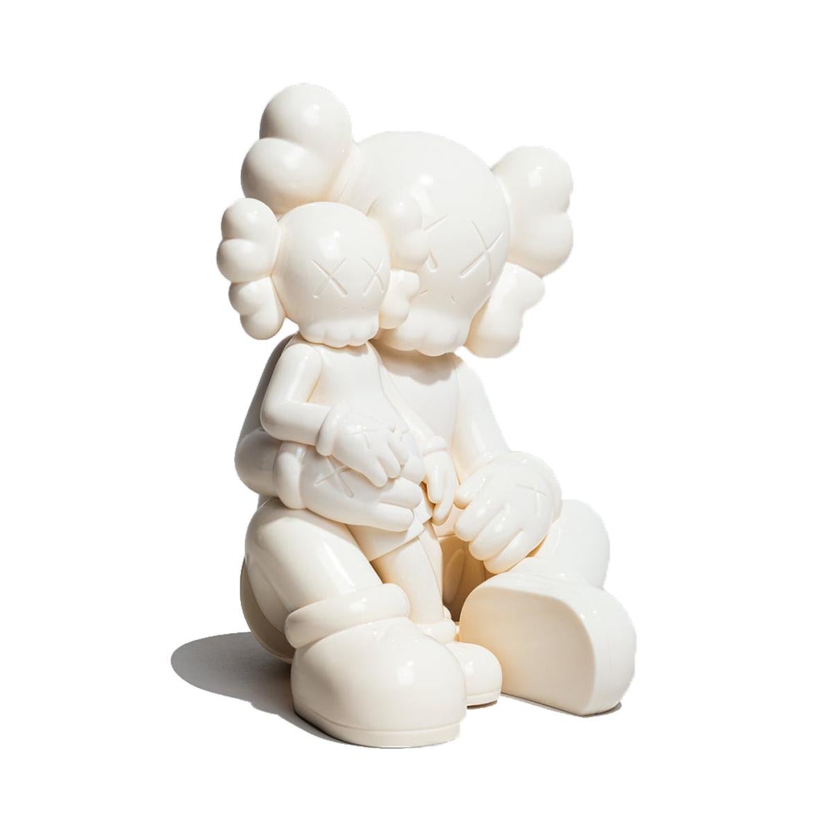 KAWS Holiday Changbai Mountain (KAWS Changbai white): 
A beautifully composed snowy-white KAWS COMPANION published to commemorate KAWS' larger-scale sculpture of same, at Changbai Mountain in Jilin Province, China. The piece features the signature