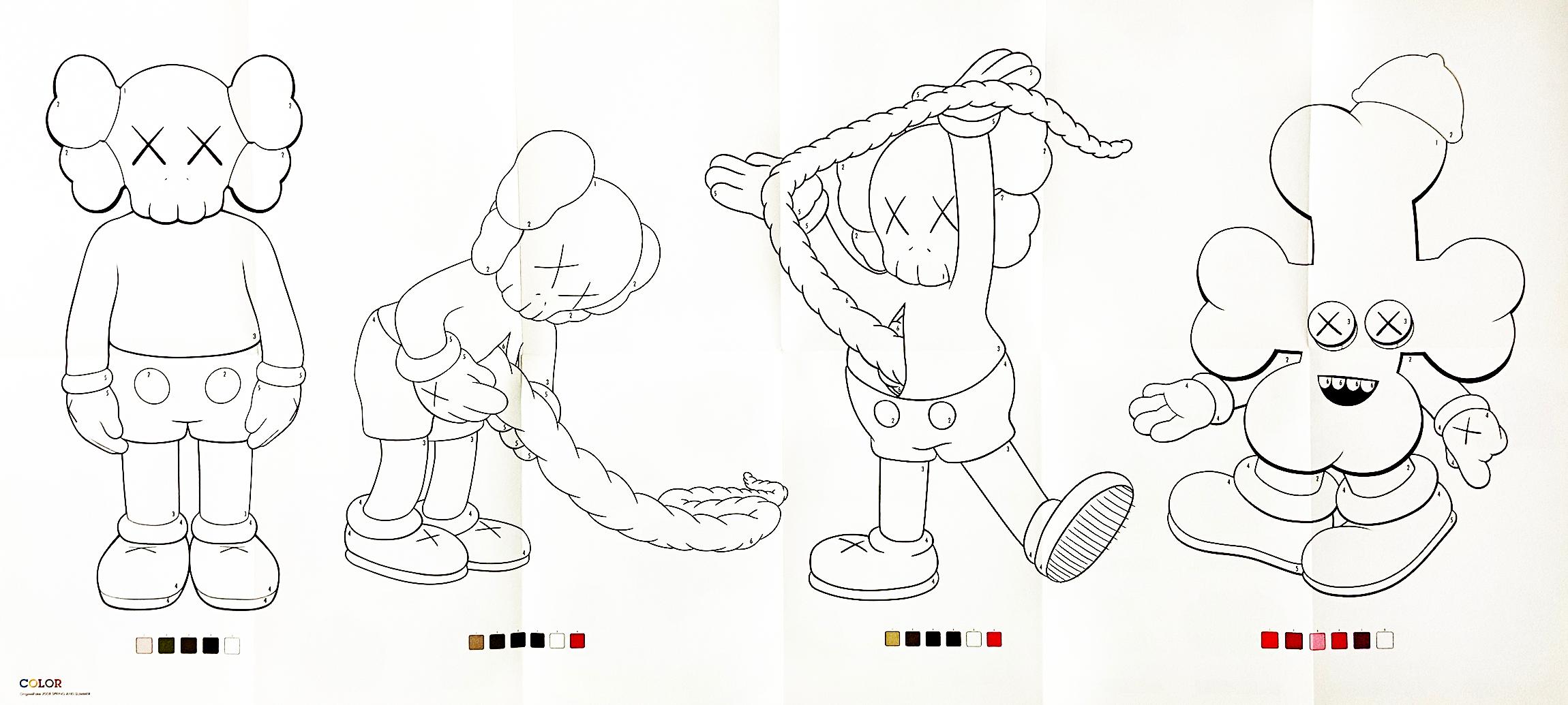 kaws coloring sheet