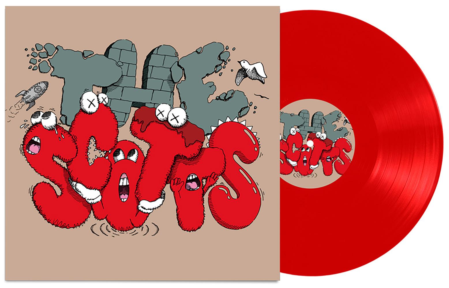 KAWS Travis Scott Record Art, “The Scotts”:

Offset lithograph on vinyl record jacket & record labels. 2020.

Dimensions: 12 x 12 inches.

Condition: New/unopened in original shrink wrapping. Includes original record. 

Unsigned from a sold out