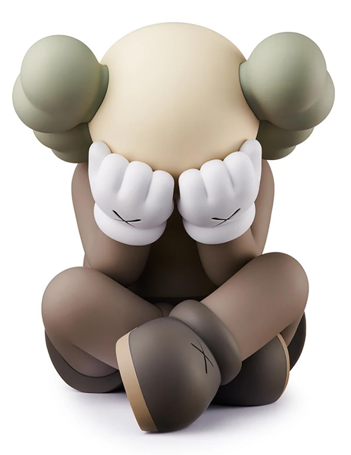 KAWS SEPARATED (set of 2 works: brown & grey): each new & unopened in original packaging:
This highly collectible KAWS SEPARATED set of 2, is derived from the Brooklyn based artist’s larger scale sculpture of same (originally constructed in 2019),