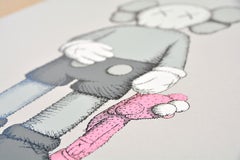 KAWS - SHARE Hand signed & numbered - Modern Art Companion & Pink BFF Grey Pink