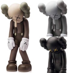 KAWS Small Lie complete set of 3 (KAWS brown, black & grey companions)