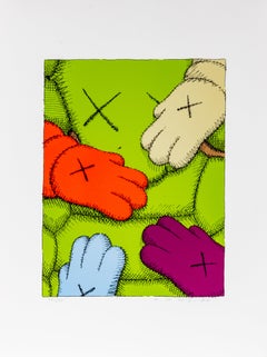 KAWS Untitled Green Image From the Urge Series Signed Limited Screenprint