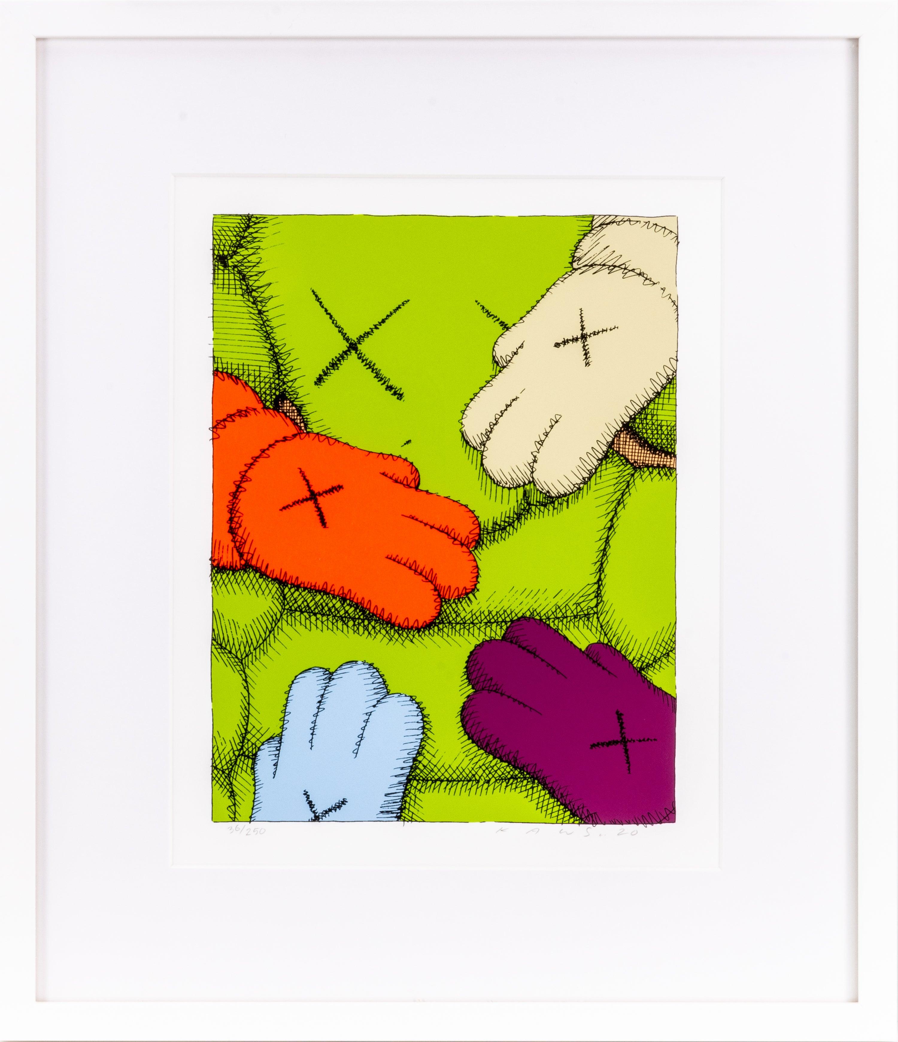 KAWS Untitled Green Image From the Urge Series Sérigraphie limitée signée