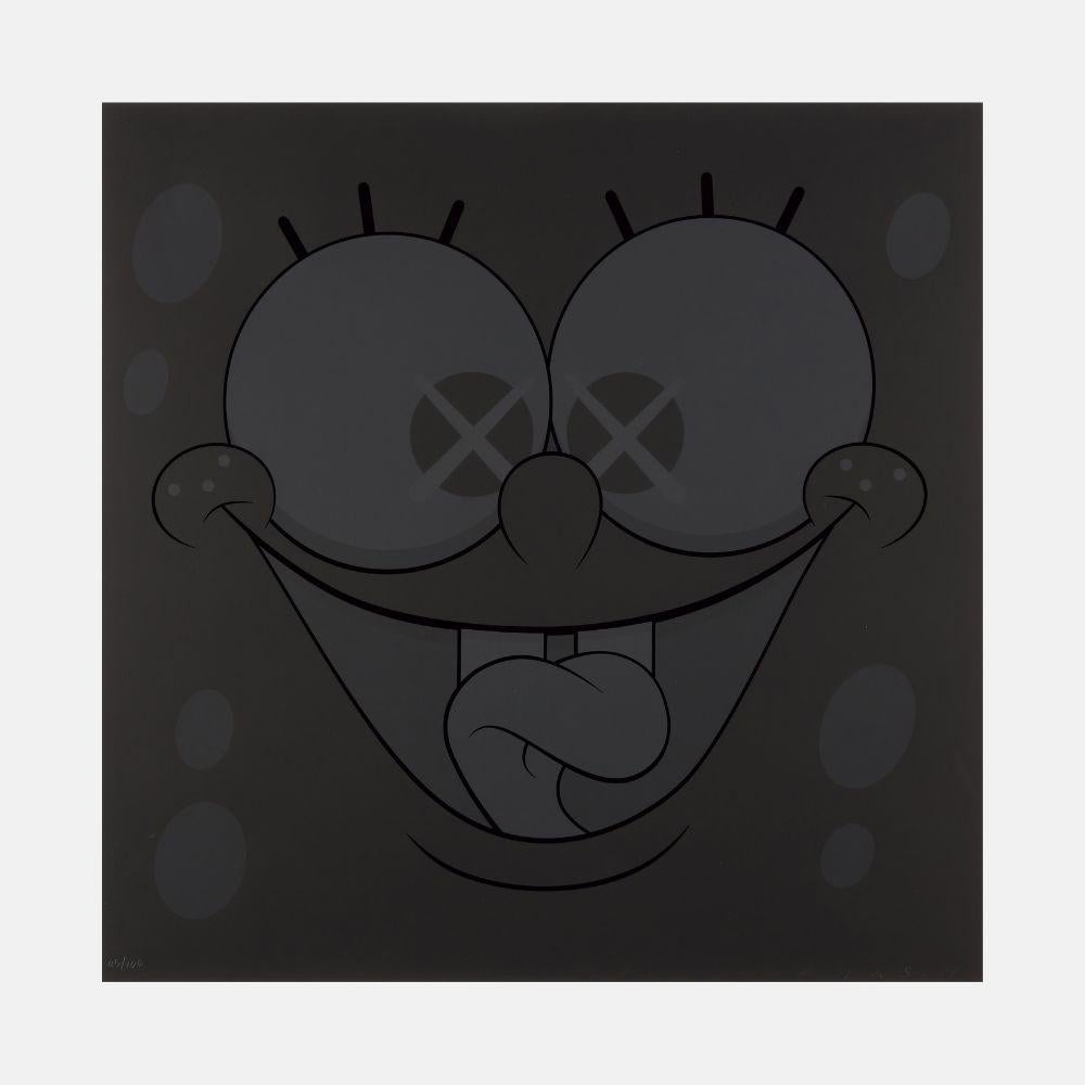 KAWS Abstract Print - Kawsbob (Black)