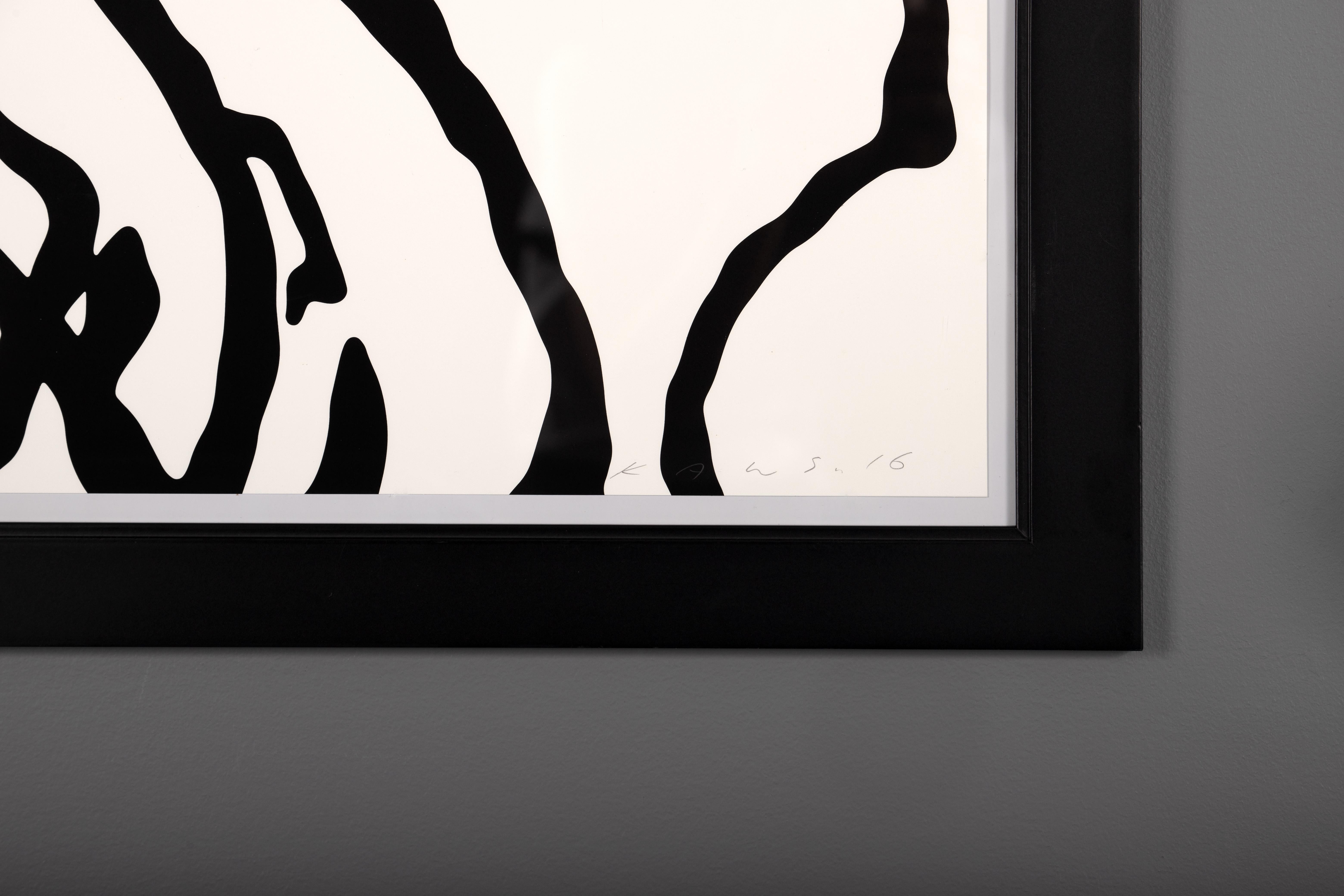 The ‘Man's Best Friend' series by KAWS is a signed, numbered, and dated silkscreen print, one of the ten in the portfolio series created in 2016. The KAWS motif has become instantly recognizable with nostalgic cartoon characters transformed into