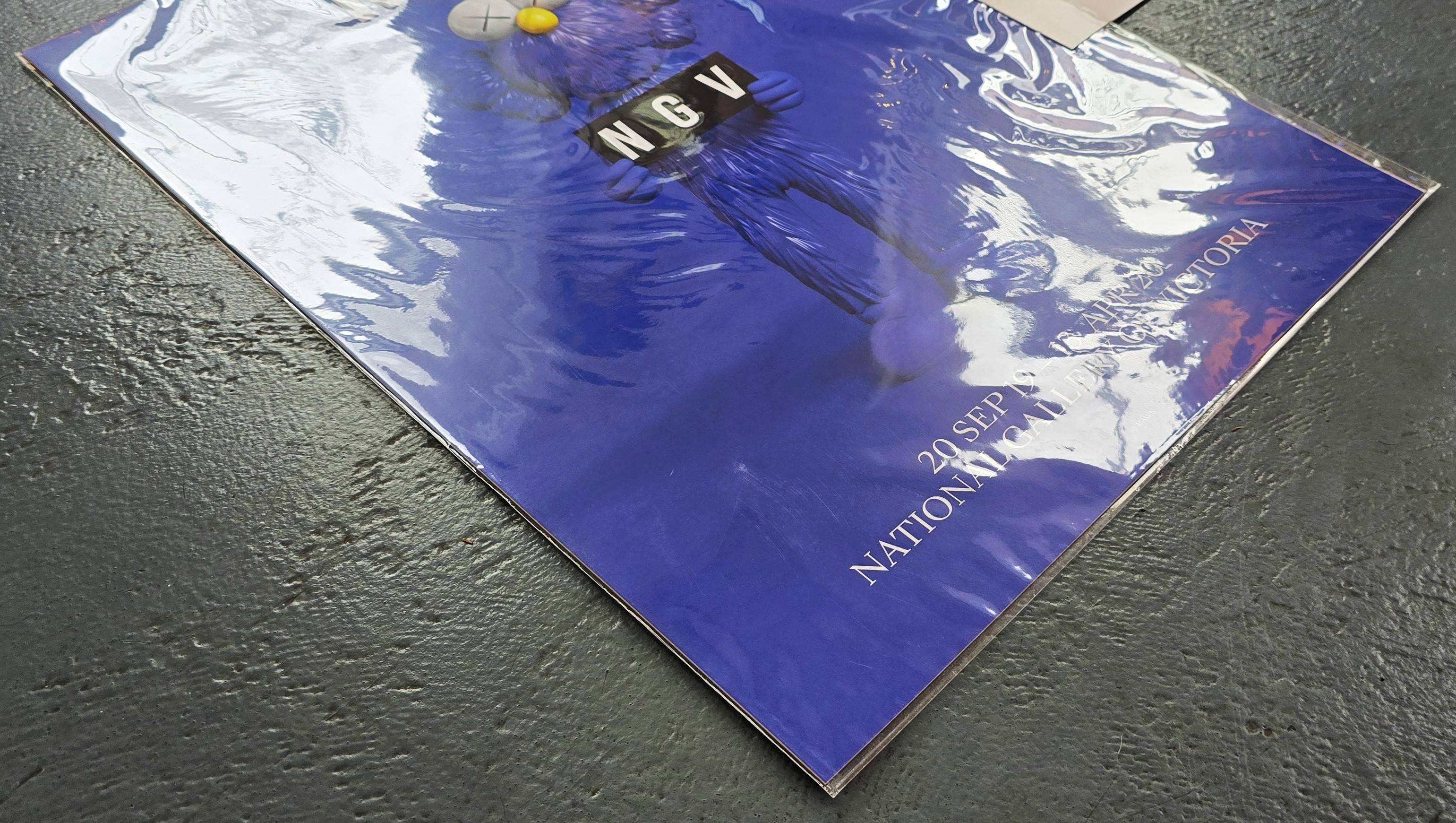 NGV Melbourne Blue - Street Art Print by KAWS